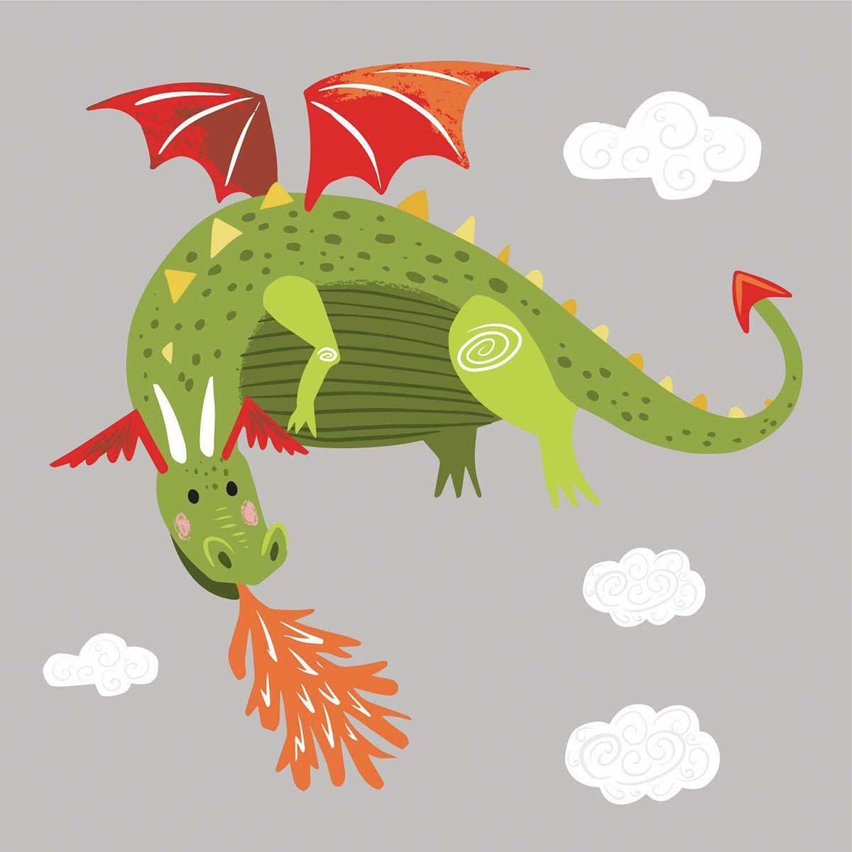 RoomMates Sisustustarrat, Dragon