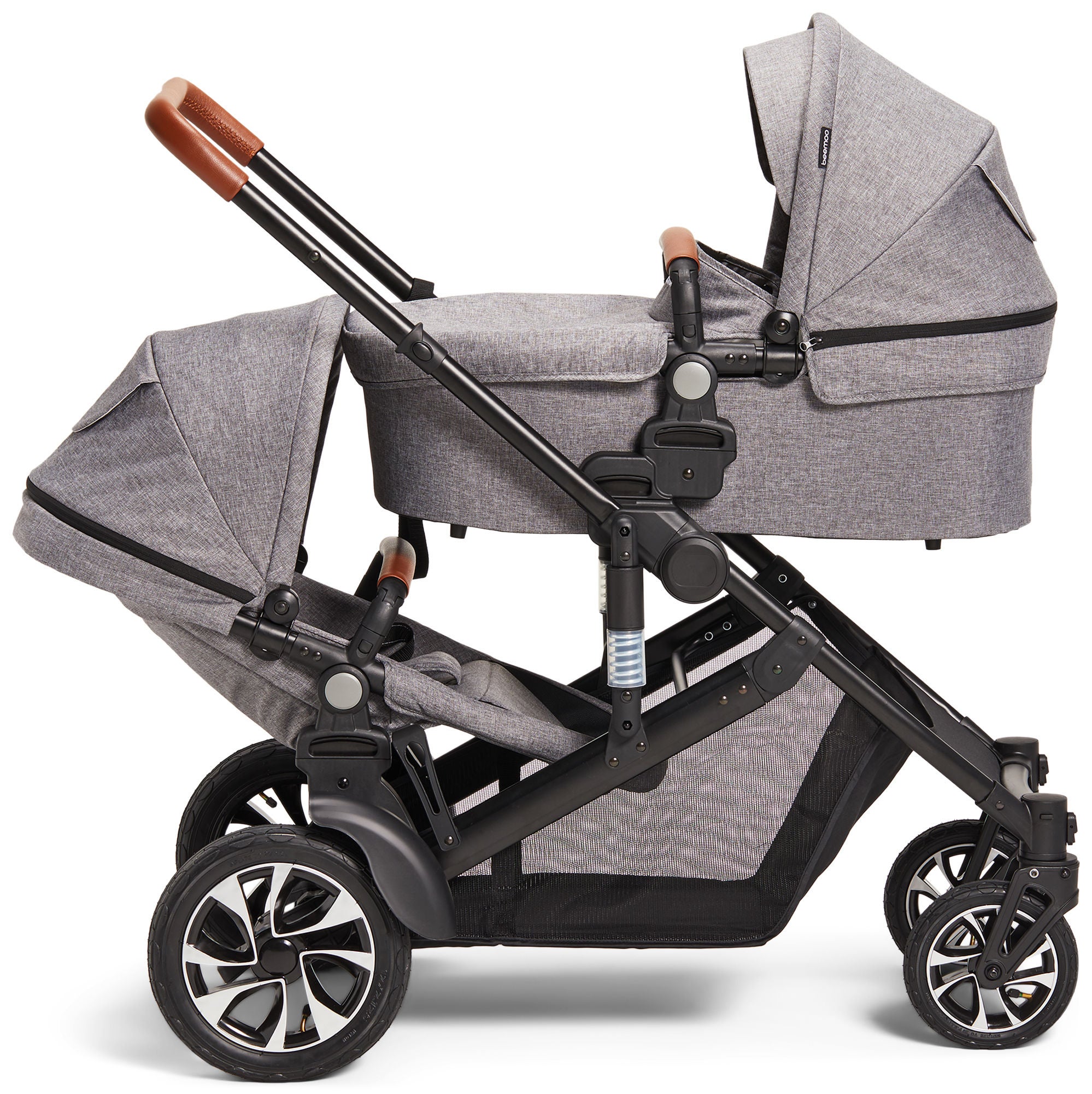 Beemoo Maxi 4 Twin, Grey/Black