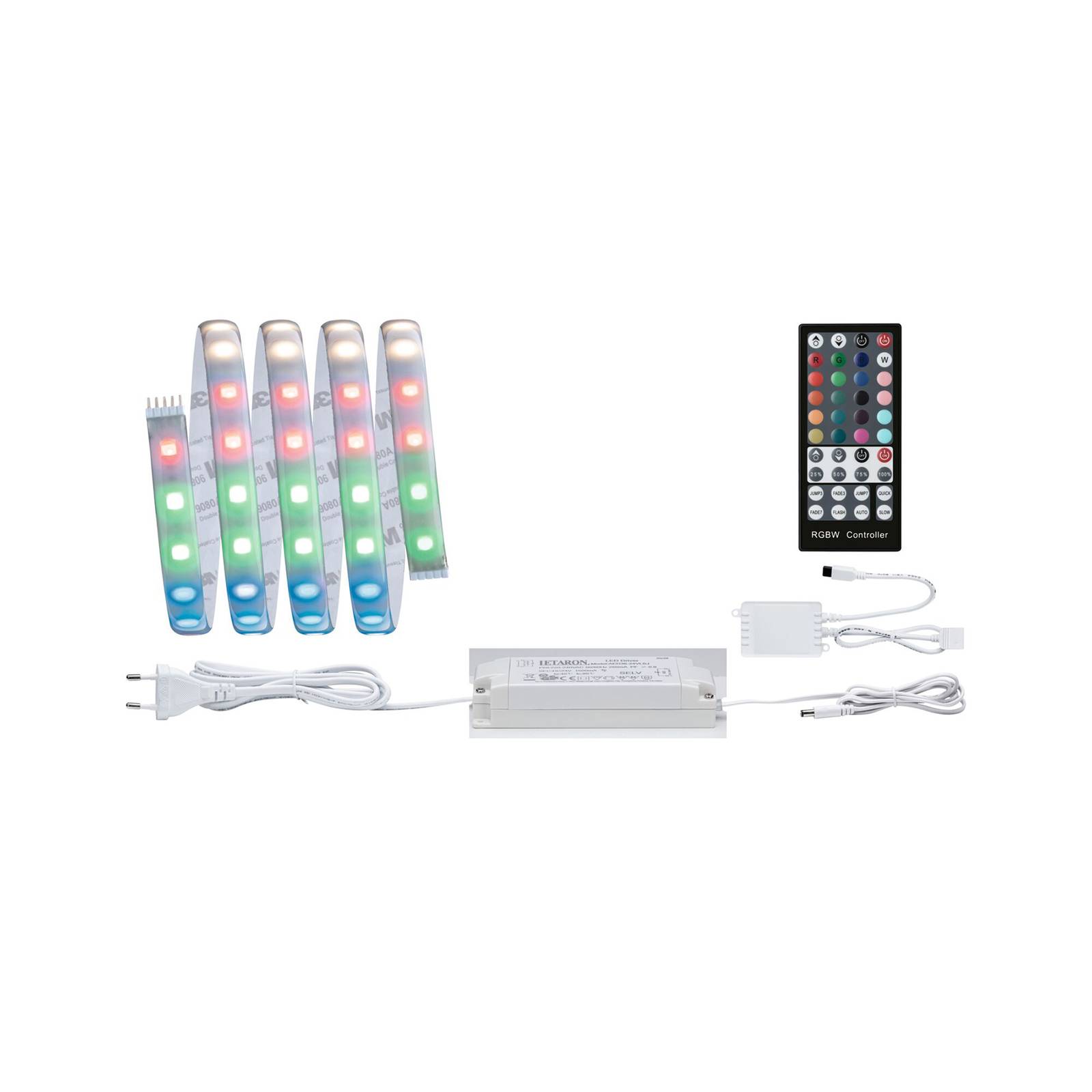 LED-nauha Max LED peruspaketti 150 cm RGB + valk.