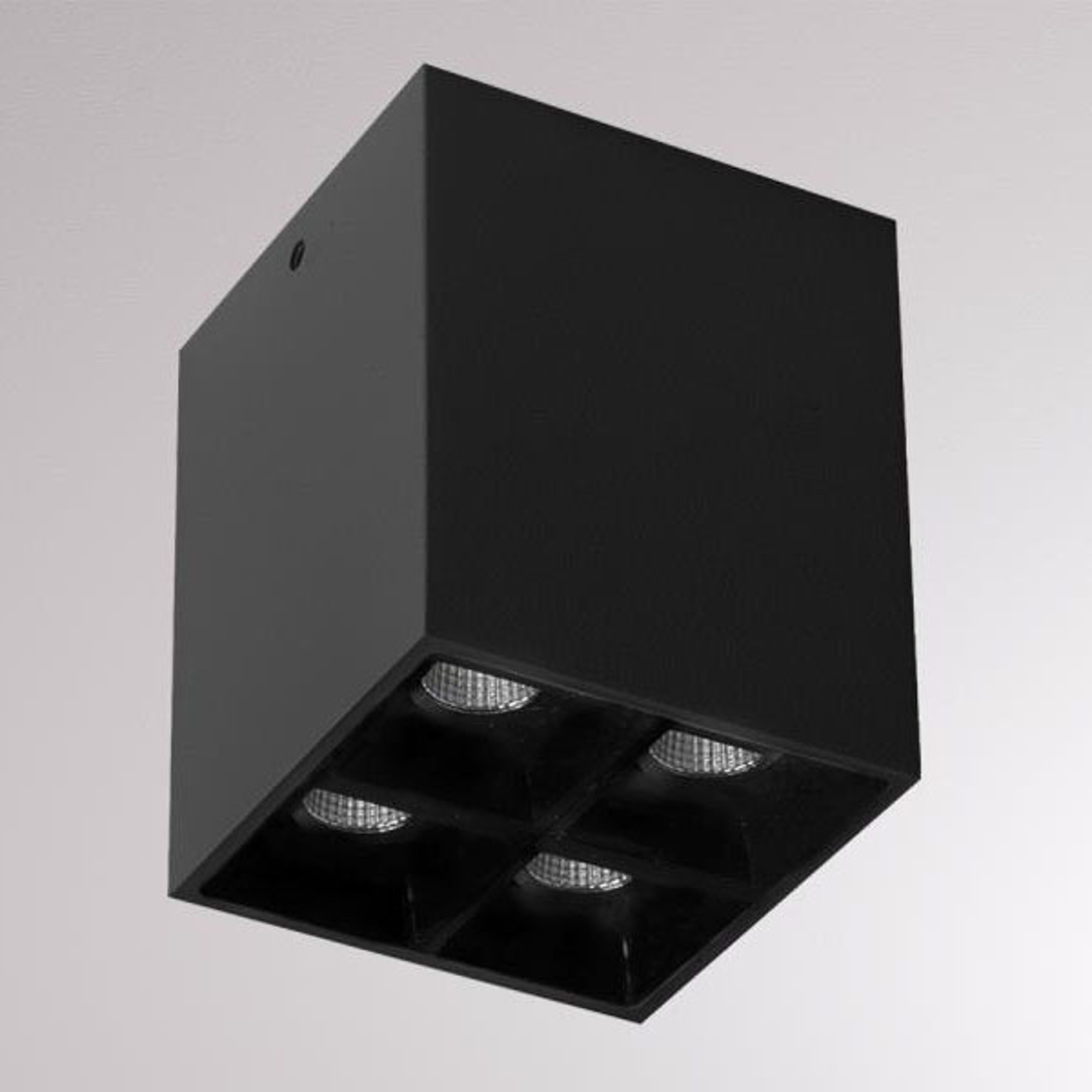LOUM Liro -LED-kattokohdevalo, musta 34° 3 000 K