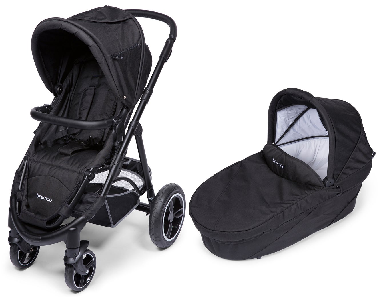 Beemoo Airfill Yhdistelmävaunupaketti, Black Melange