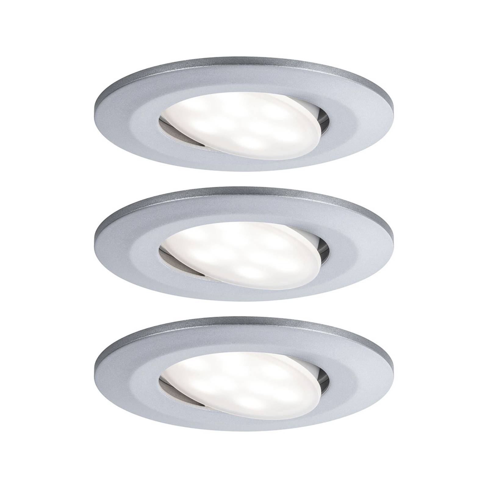 Paulmann LED-uppokohdevalo Calla 3 kpl kromi