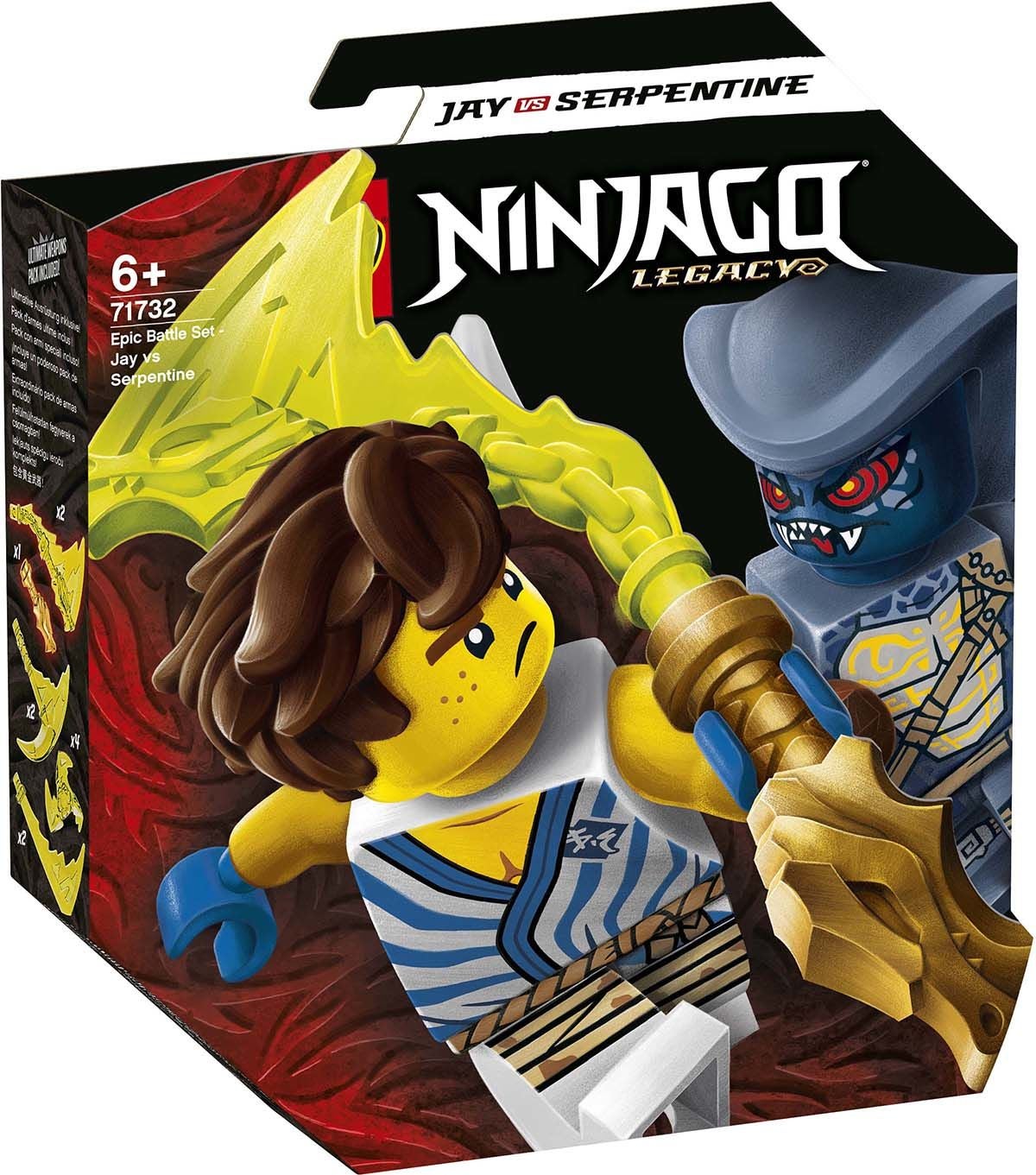 LEGO NINJAGO 71732 Eeppinen taistelusetti – Jay vastaan Serpentine