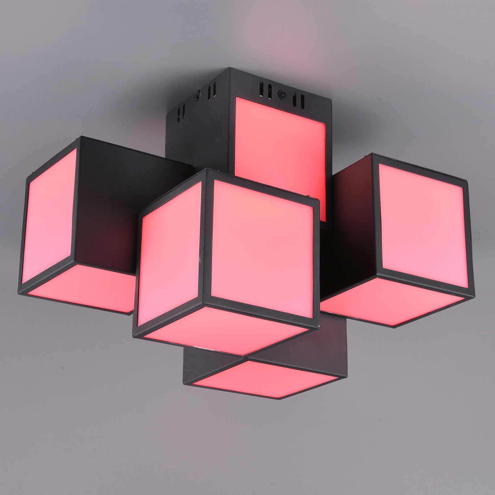 Trio WiZ Oscar LED-kattovalaisin 45x30cm, musta