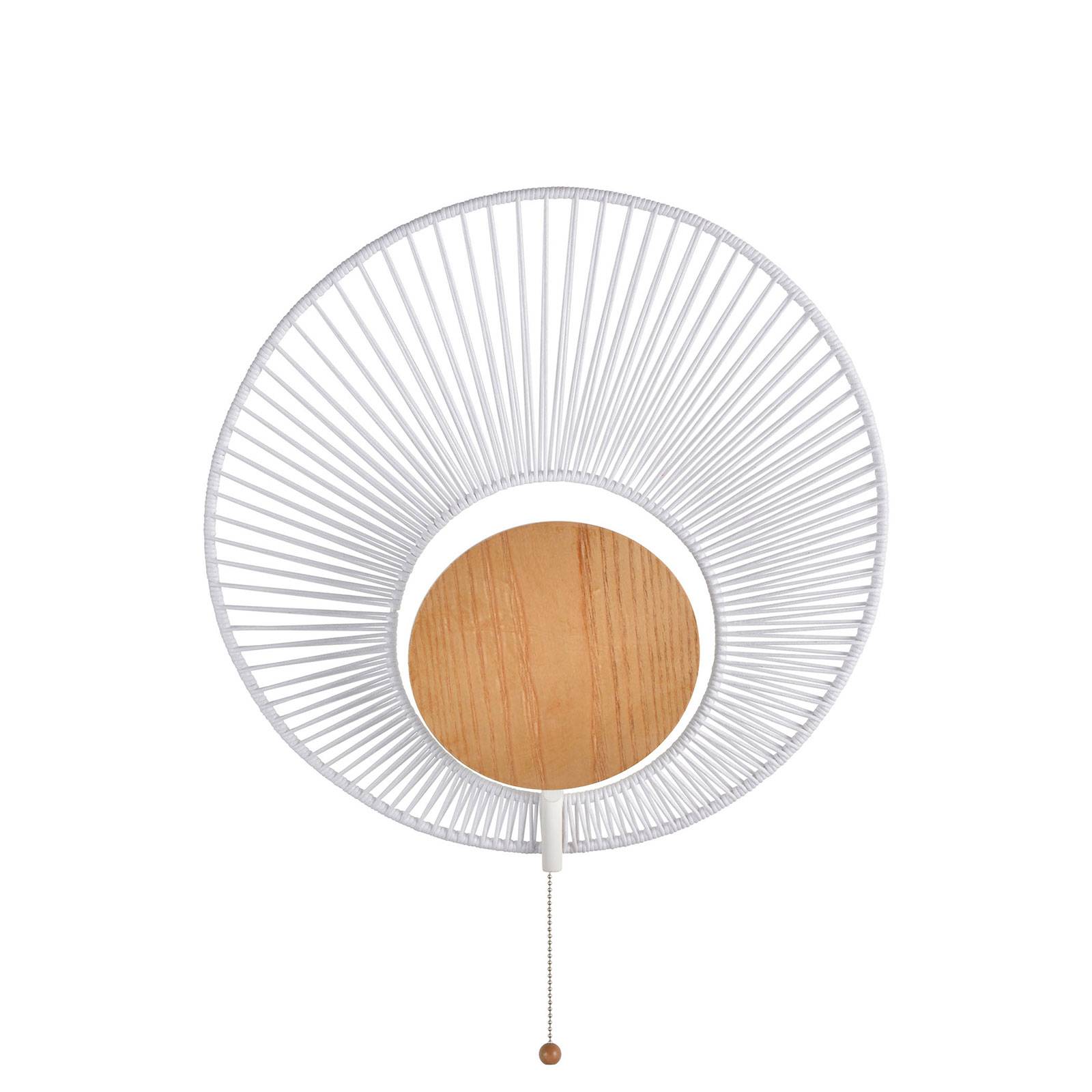 Forestier Oyster -design-seinävalaisin, valkoinen