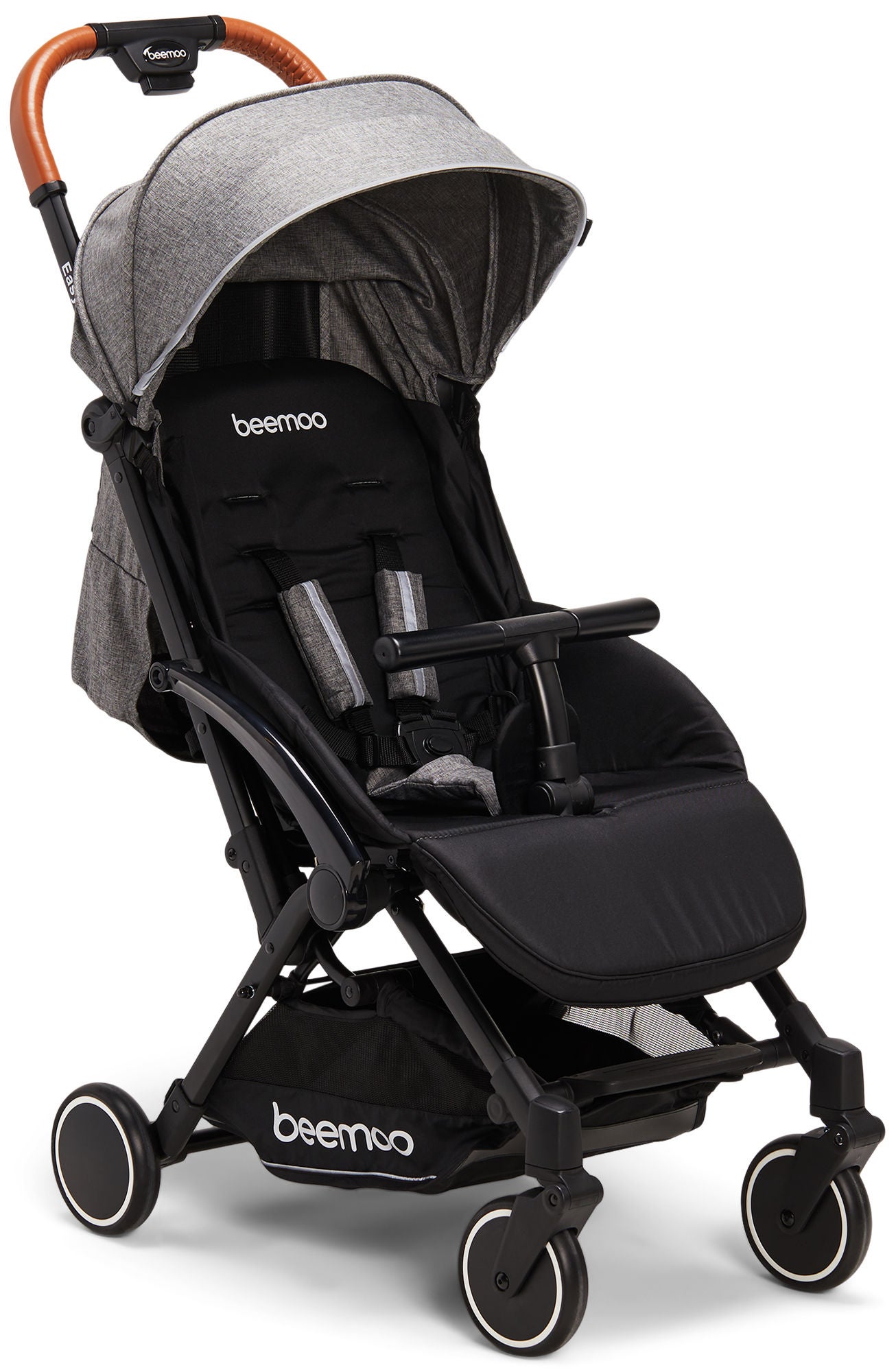 Beemoo Easy Fly Lux Lastenrattaat, Grey Melange