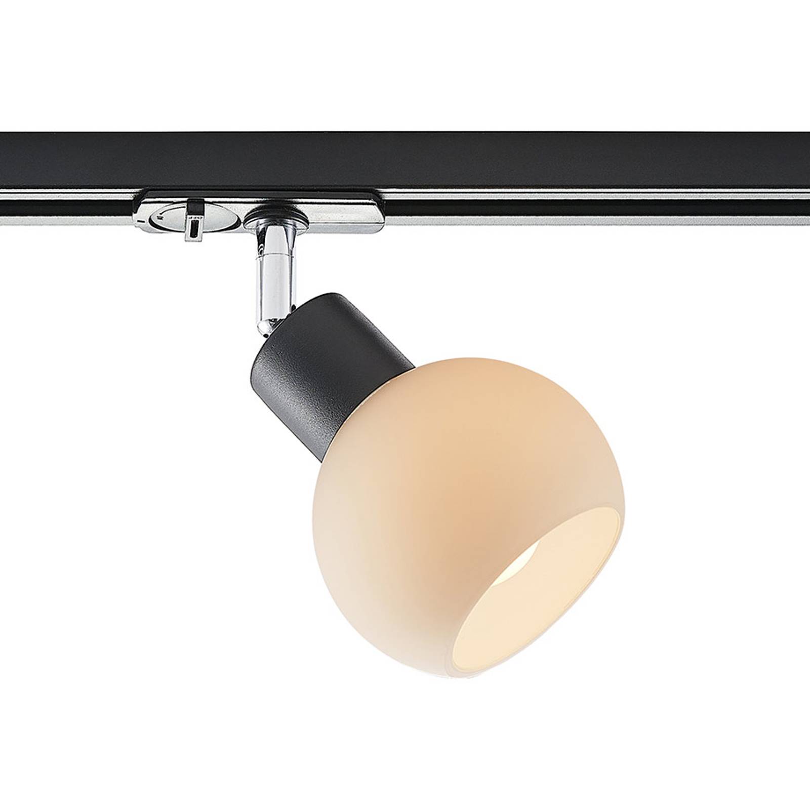 Lindby Maart -LED-spotti 1-vaihekiskoon, musta