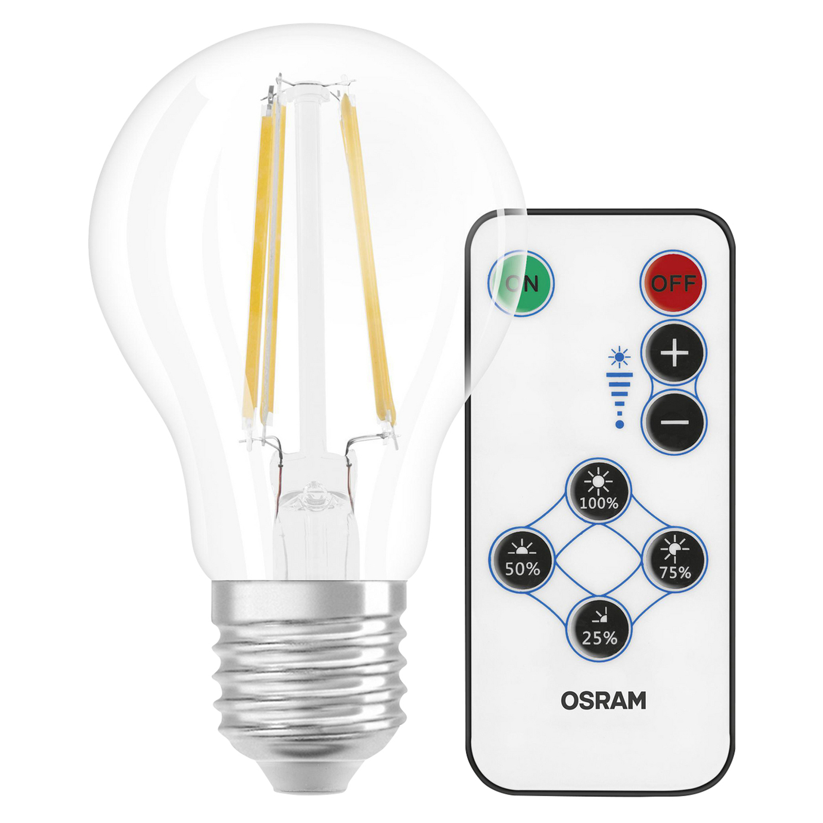 OSRAM-LED-lamppu 7W 827 Step DIM Remote Control