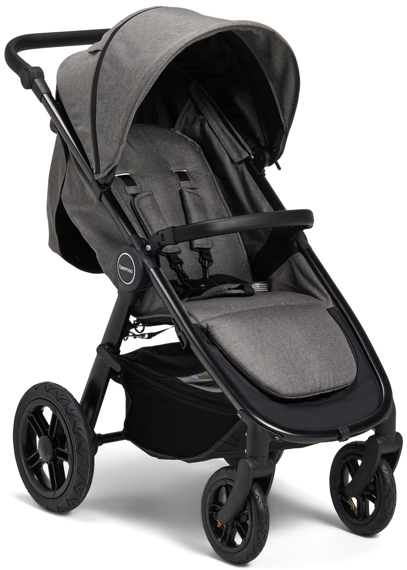 Beemoo BFF40 Lastenrattaat, Black/Grey Melange