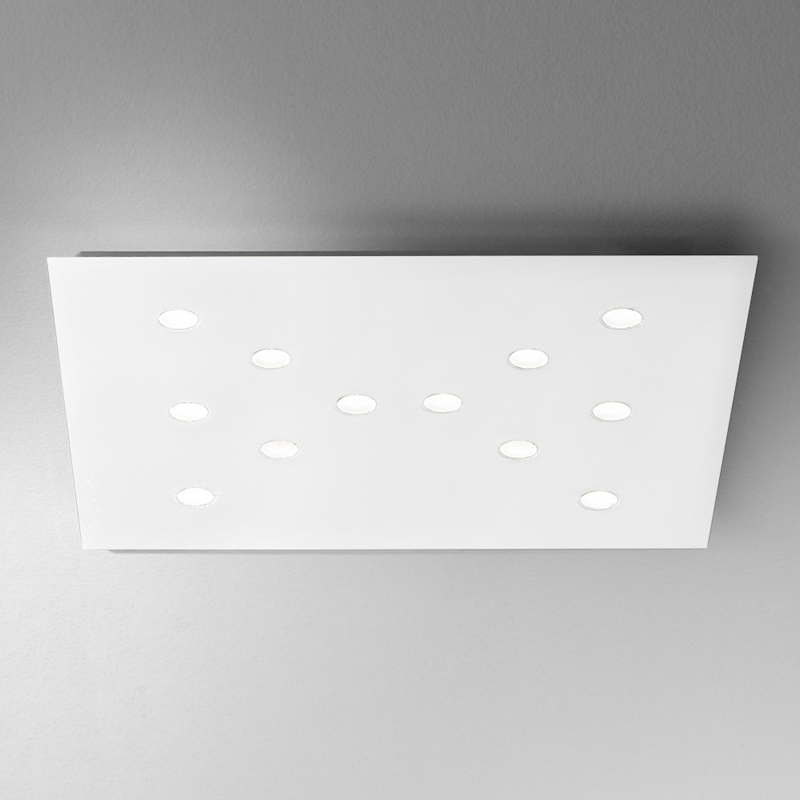 ICONE Slim - ohut LED-kattovalaisin, 12-lamppuinen