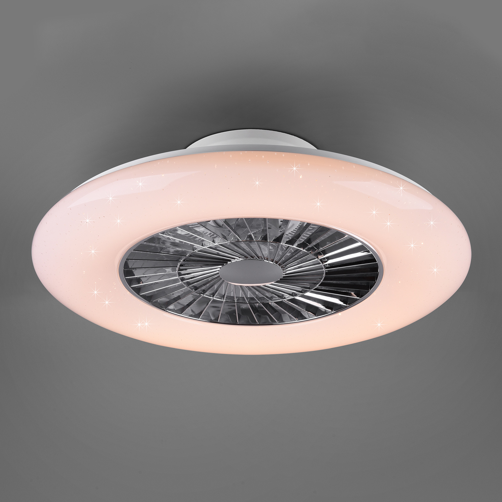 LED-kattotuuletin Visby, Ø 60cm, Tunable White