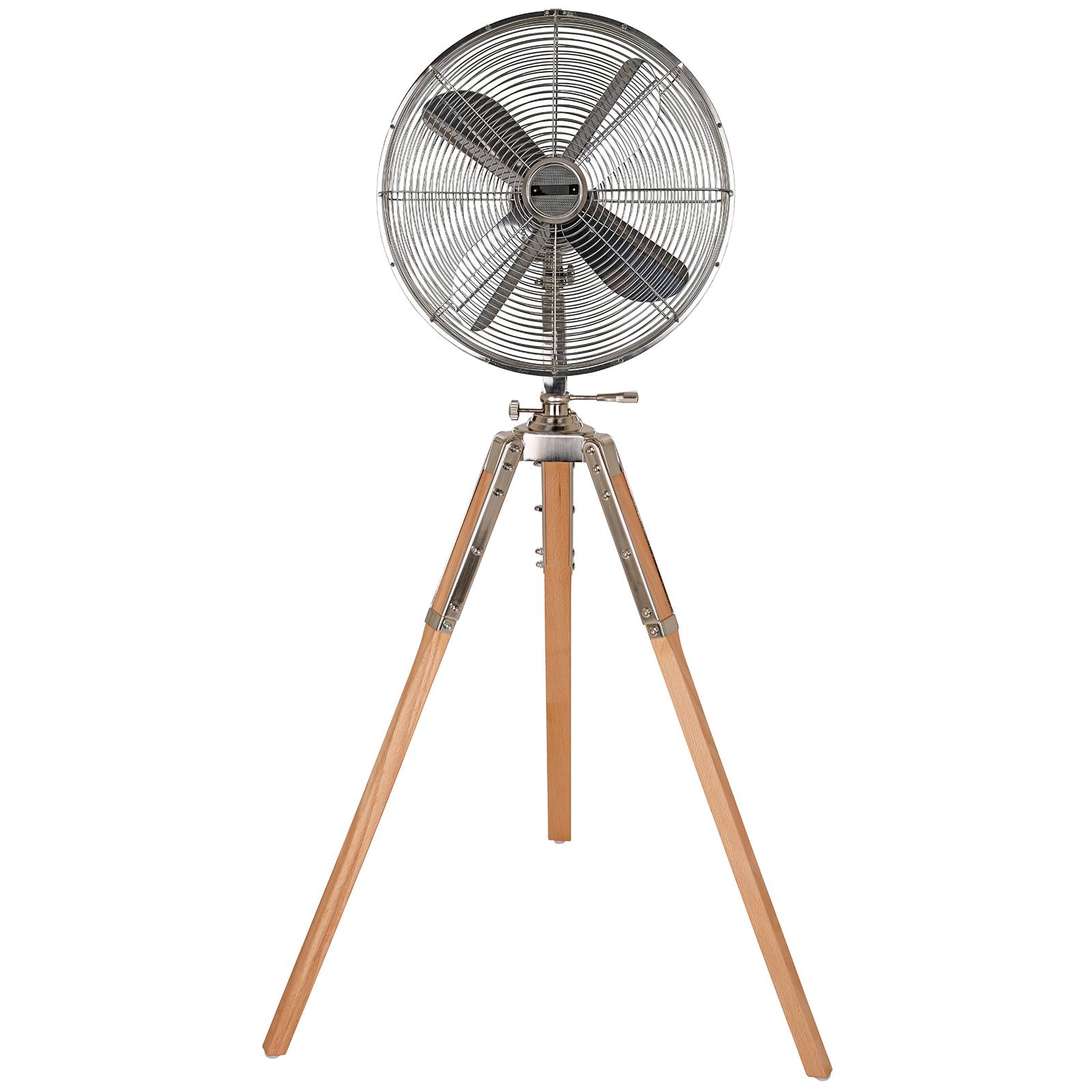 Jalustatuuletin Retro Airstyle, luonnonpuu vaalea