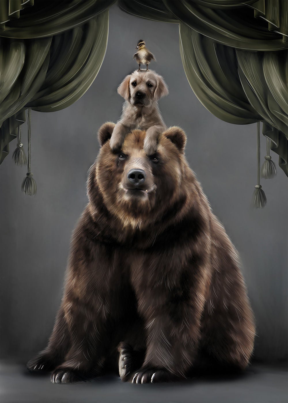 Linn Wold Juliste 30x40 Teddy & buds
