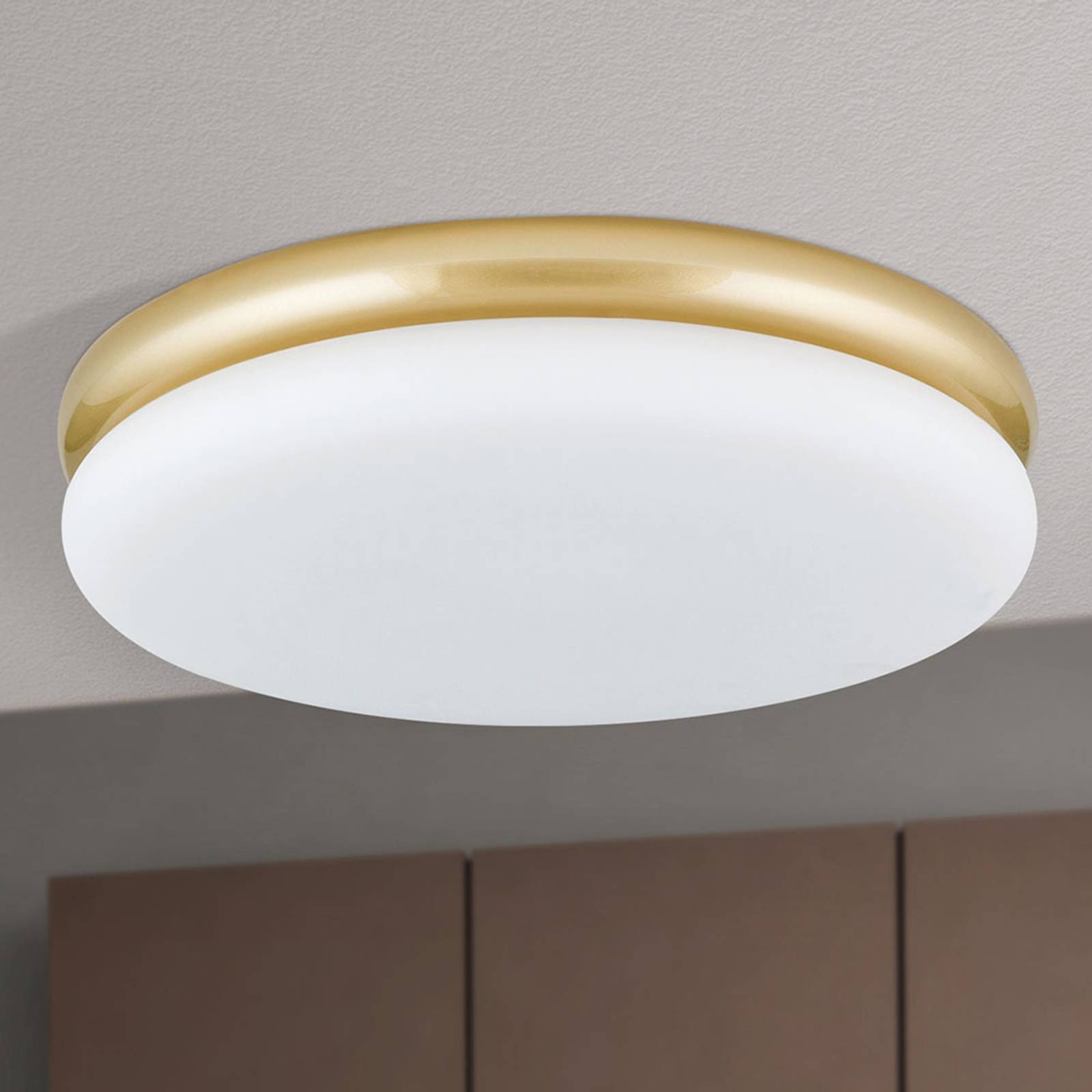 LED-kattovalaisin James, metallirunko, messinki