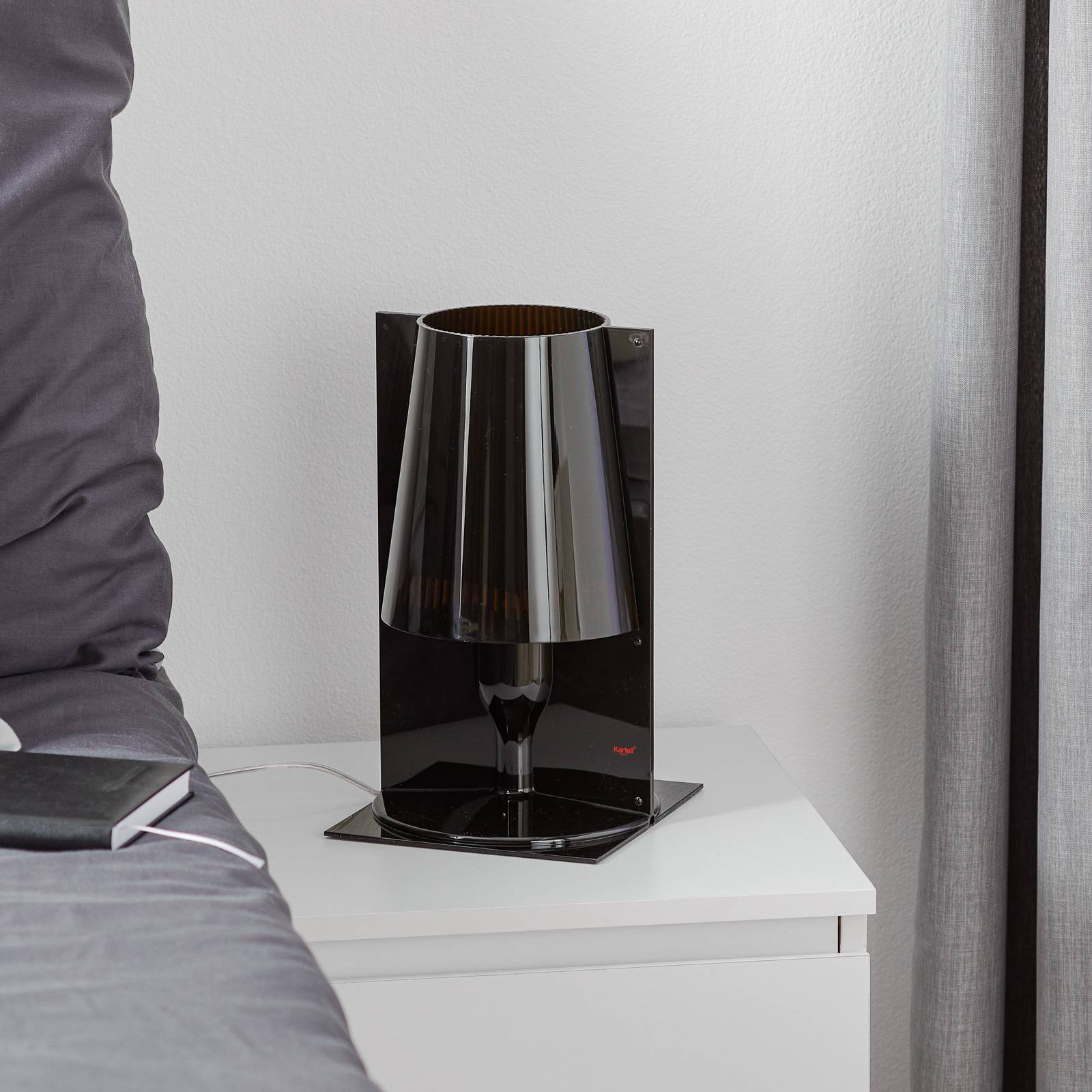 Kartell Take -pöytävalaisin, savunharmaa