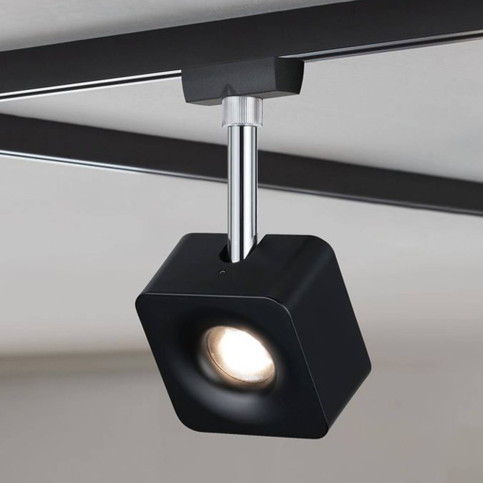 Paulmann URail Spot Cube, musta 4 000 K