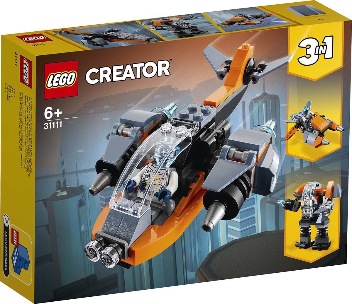 LEGO Creator 3-in-1 31111 Kyberlennokki