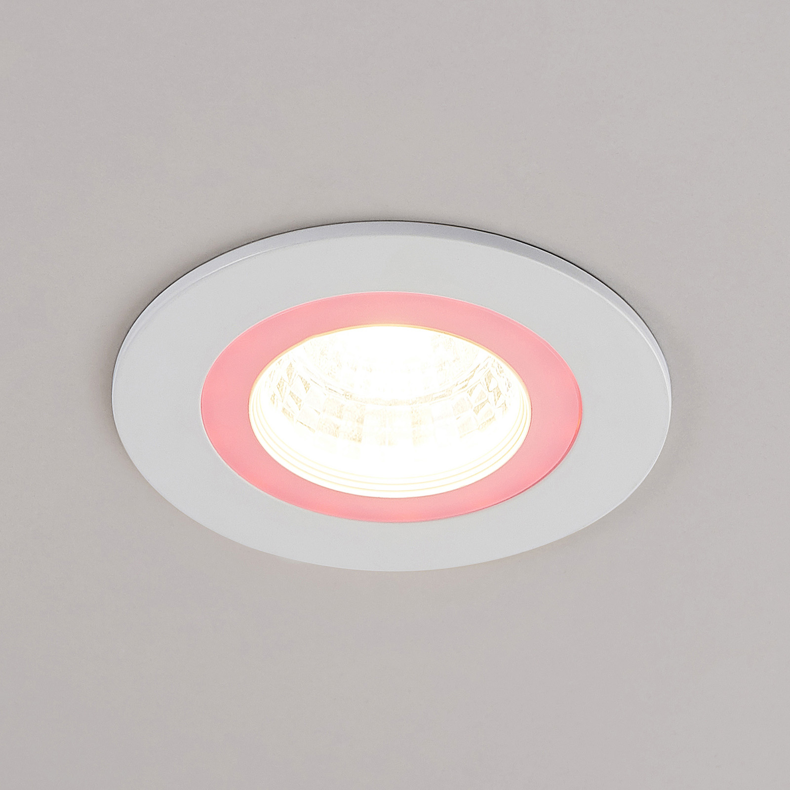 Lindby Noor LED-uppokohdevalaisin RGBW, valkoinen