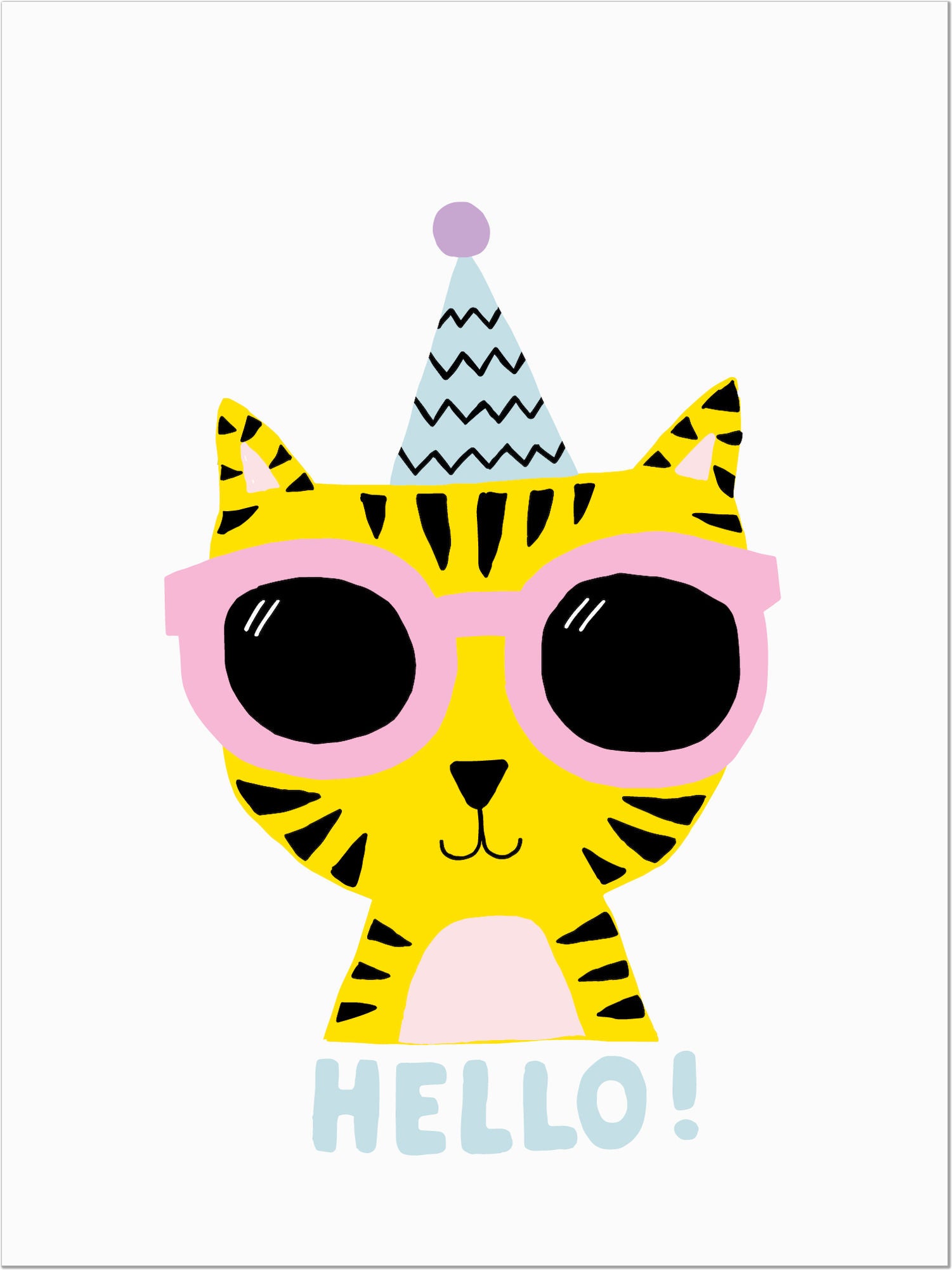 POPP Tiger Hello Juliste 30x40