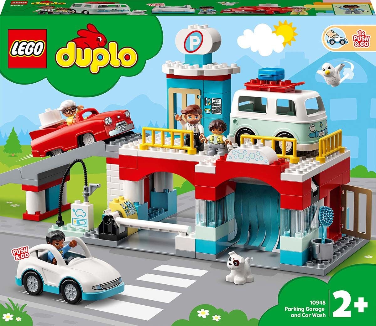 LEGO DUPLO Town 10948 Pysäköintitalo ja Autopesula