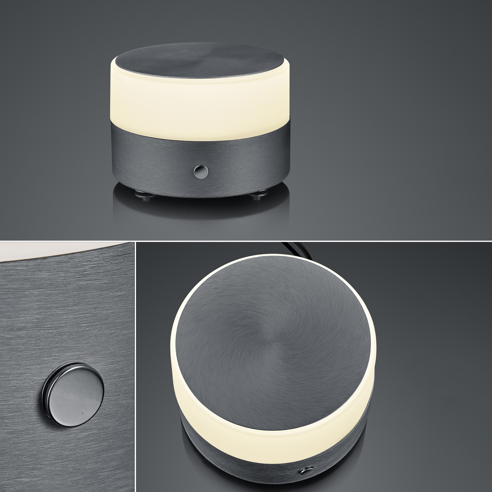 BANKAMP Button LED-pöytälamppu 11cm antrasiitti