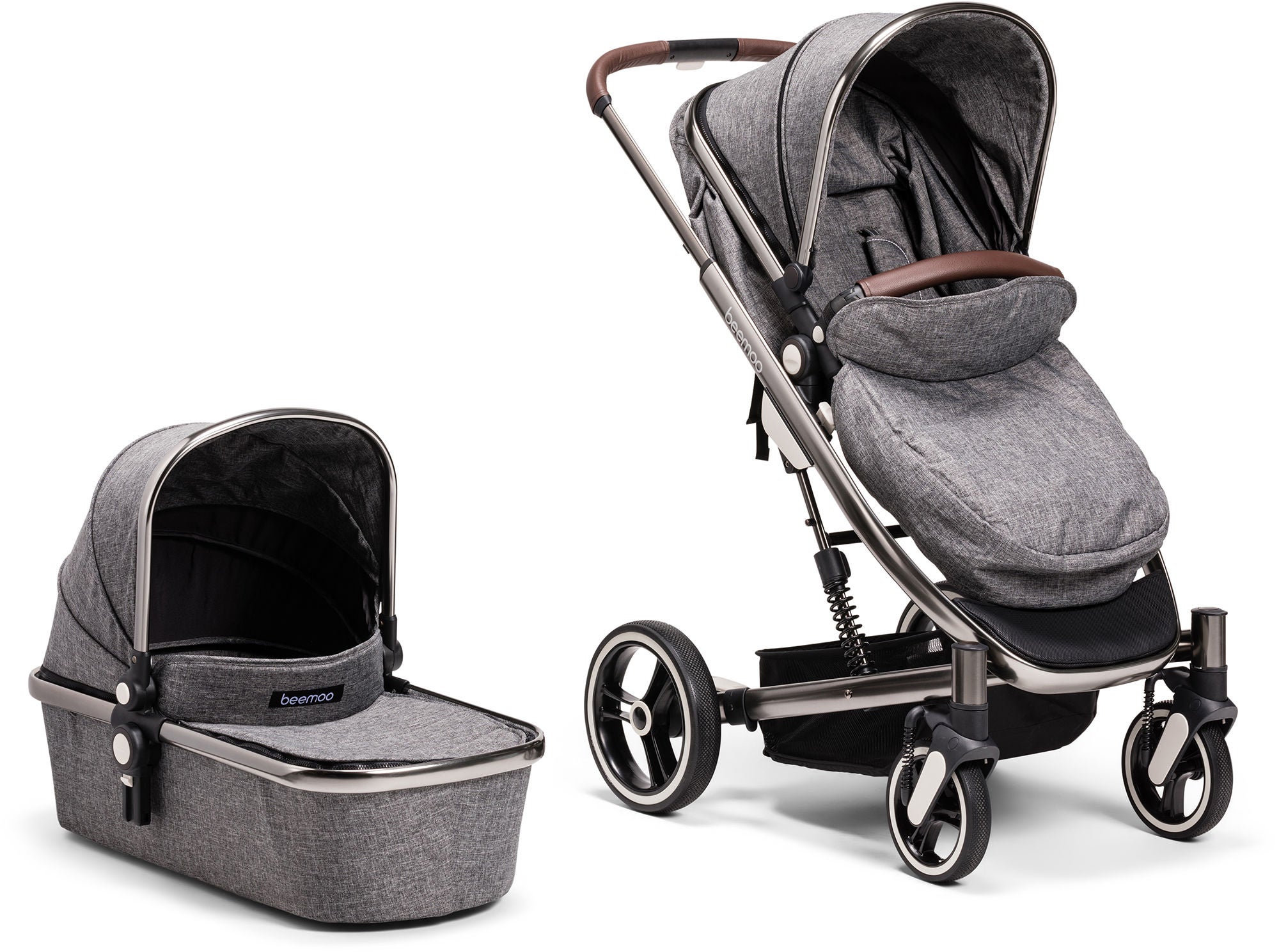 Beemoo Sync Yhdistelmävaunut, Grey Melange