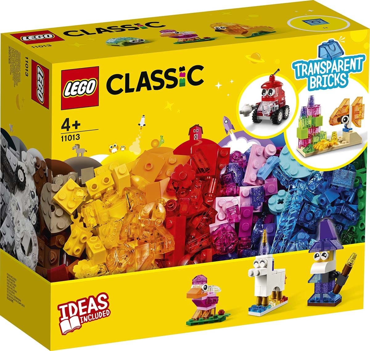 LEGO Classic 11013 Luovat läpinäkyvät rakennuspalikat