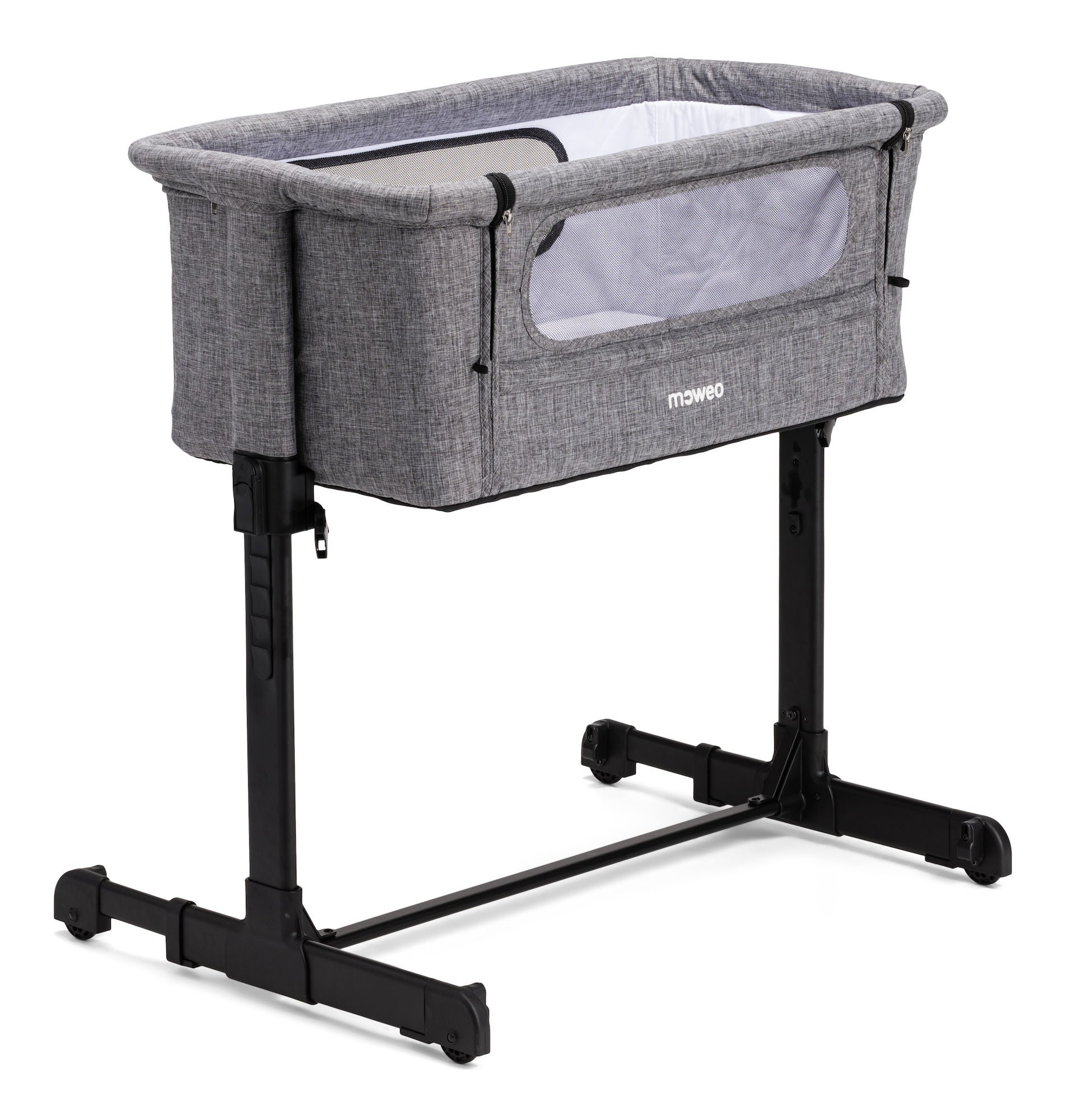 Moweo Bedside Crib, Tummanharmaa