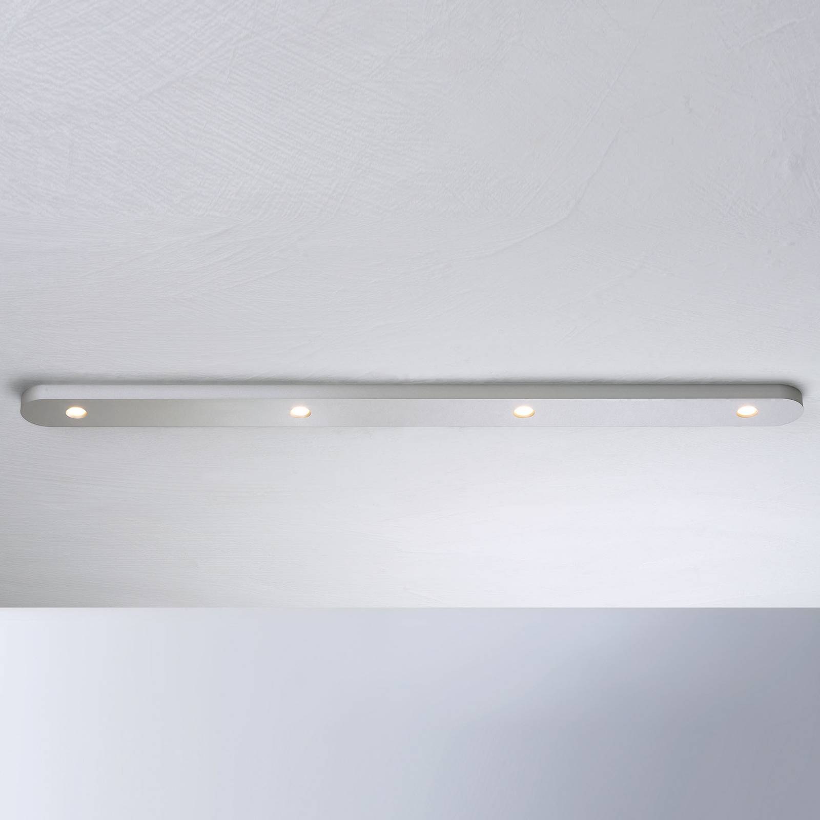 Bopp Close LED-kattovalaisin, 4-lamppuinen, alu.