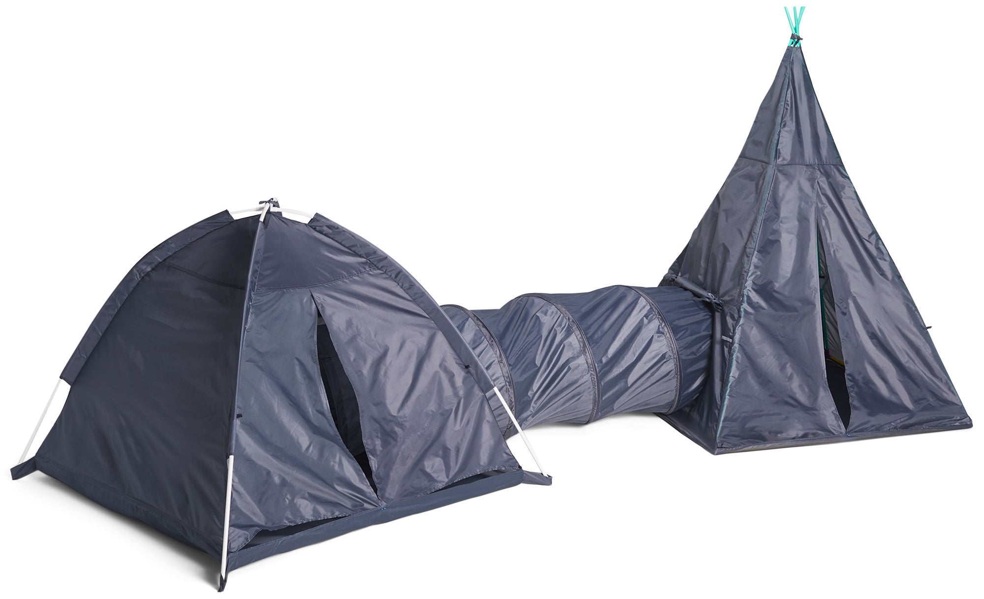 Cloudberry Castle Leikkiteltta 3-in-1, Harmaa