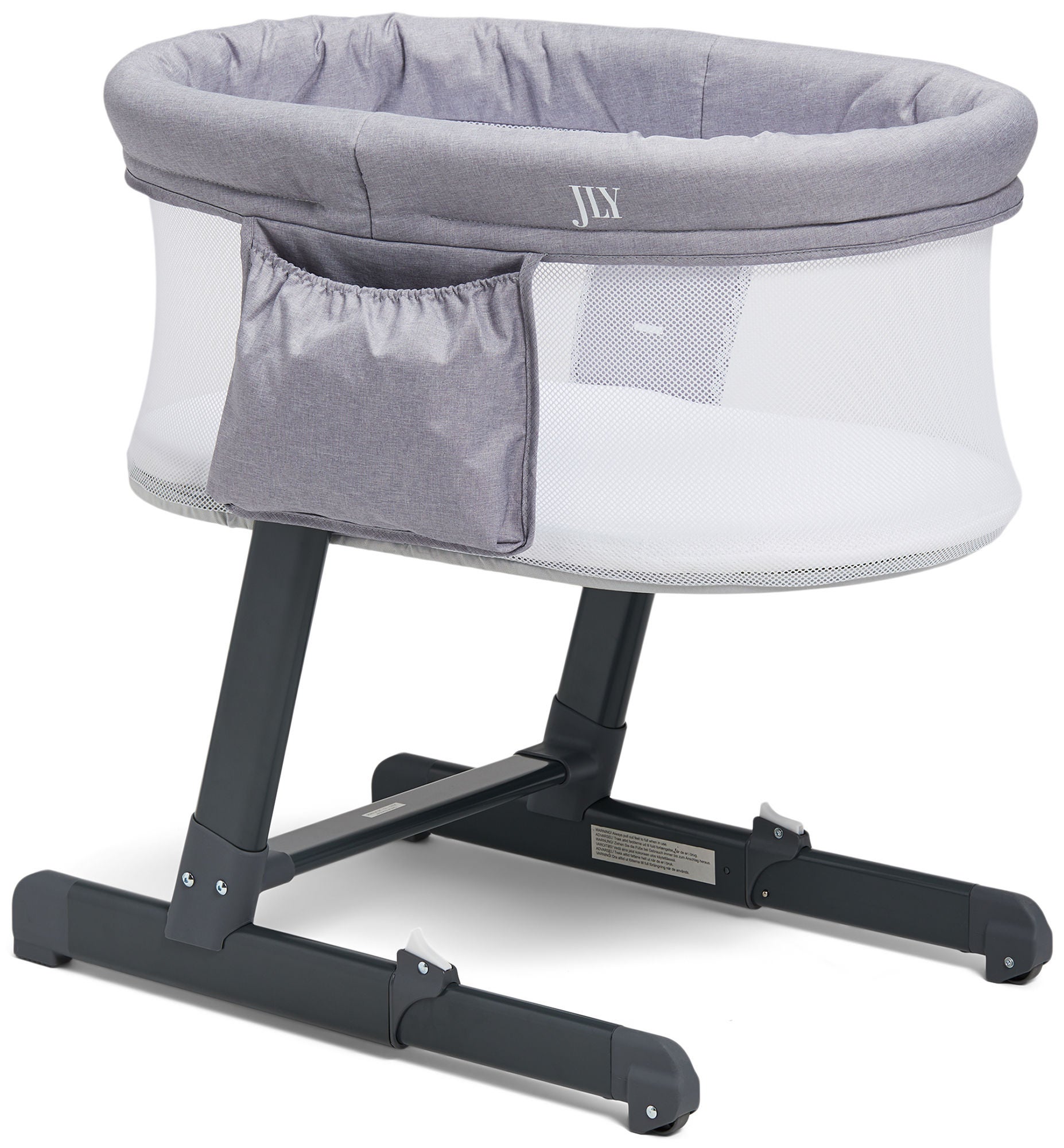 JLY Future Bedside Crib, Harmaa