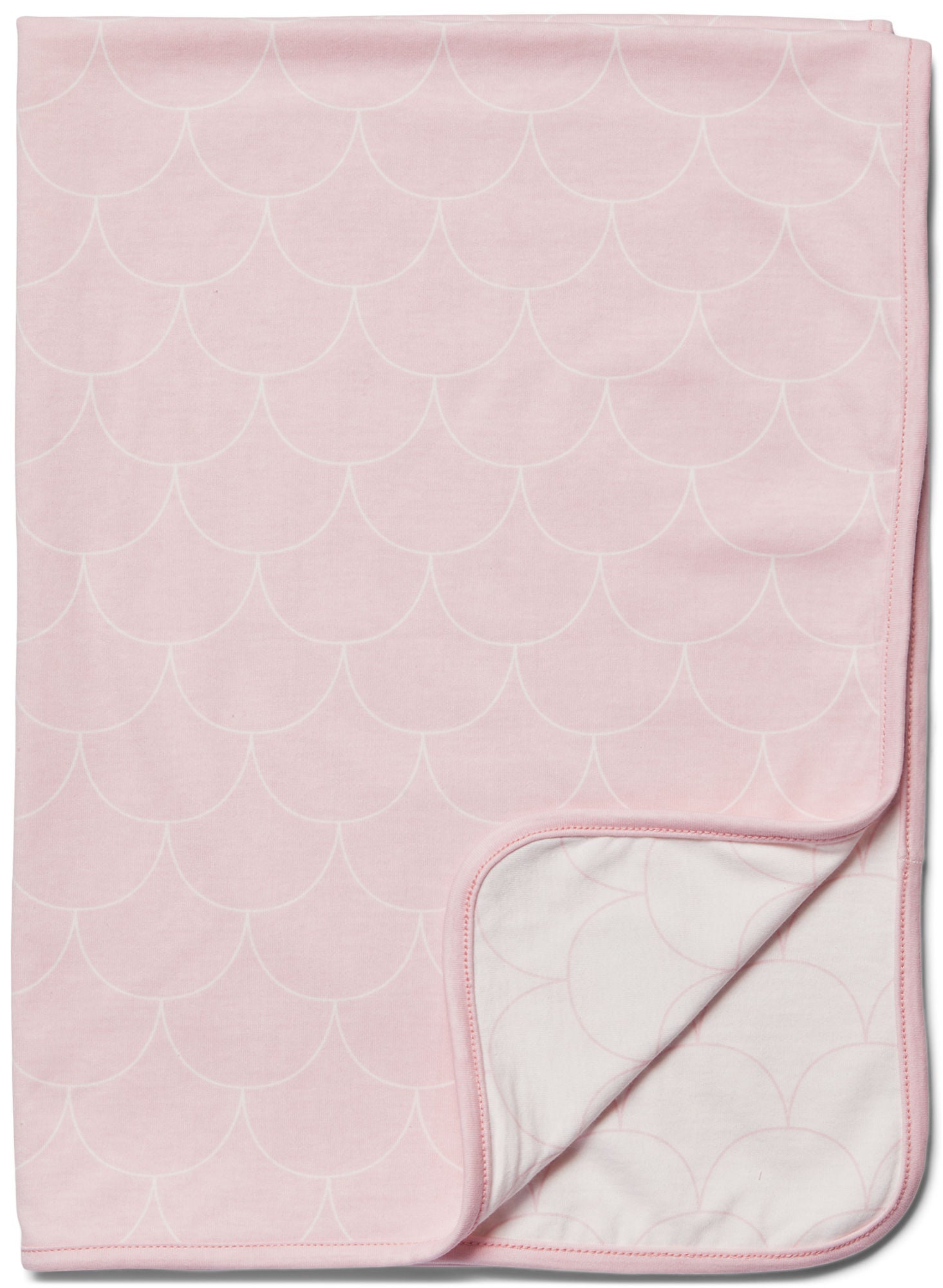 Minitude Scallop Viltti, Chalk Pink/White