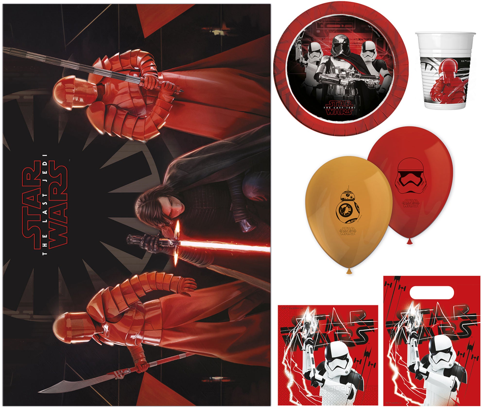 Star Wars Juhlatarvikepakkaus The Last Jedi