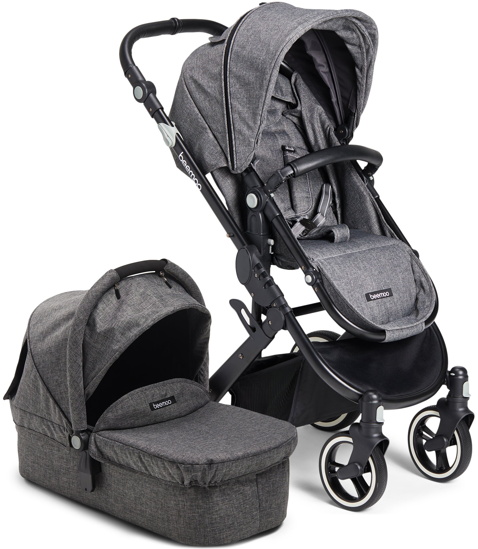 Beemoo Shade Yhdistelmävaunut, Grey Melange