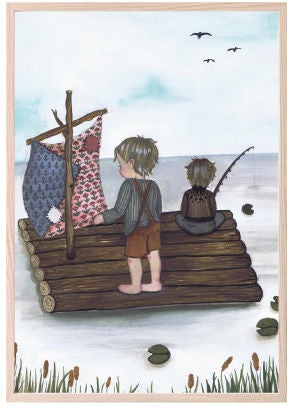 That's Mine Juliste Raft Fishing 30x40