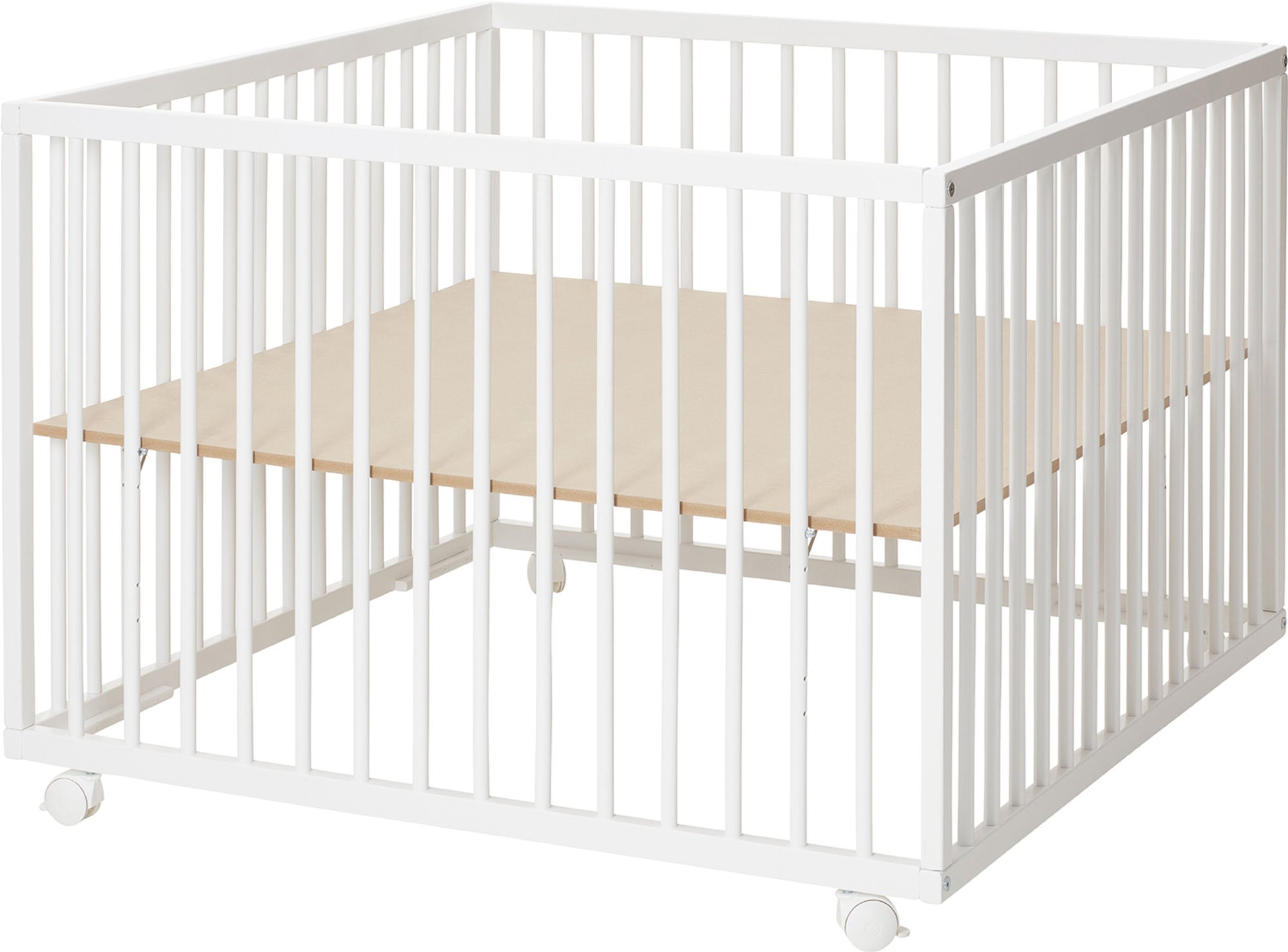BabyDan Comfort Leikkikehä 99x99x73 cm, Valkoinen
