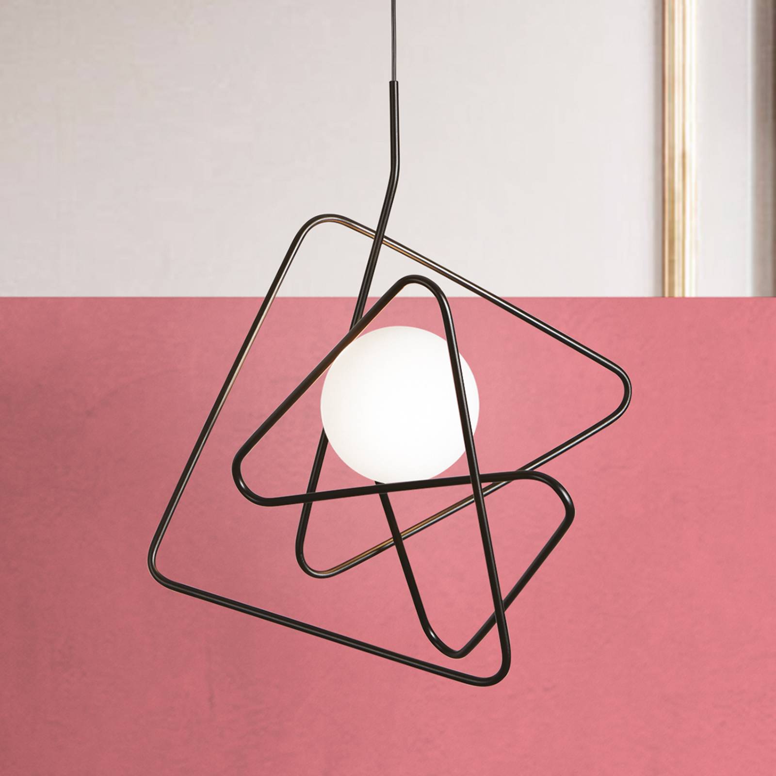 Raffinoitu design-kattovalaisin Inciucio, musta