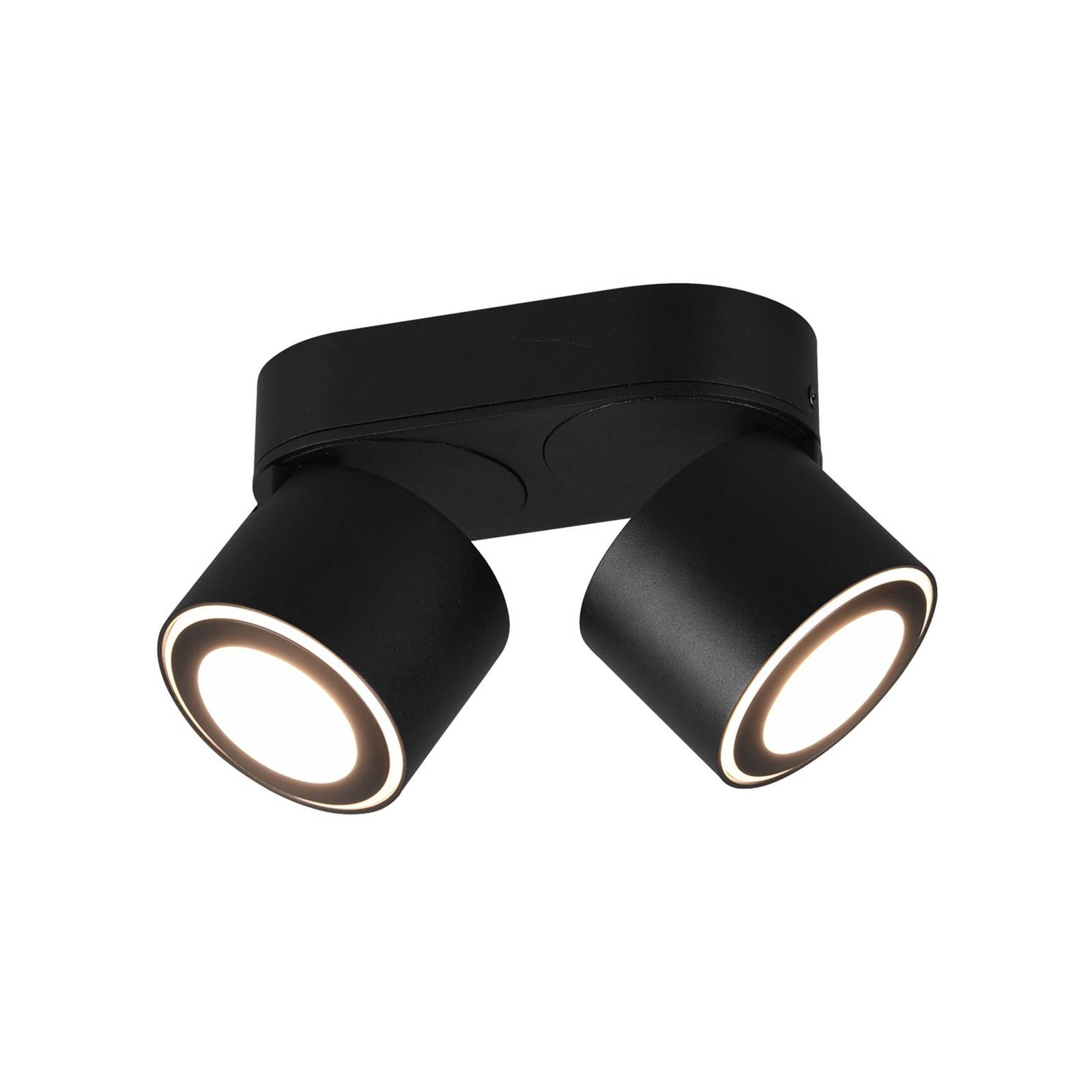 Lindby Lowie -LED-kohdevalaisin, 4-lamp., musta