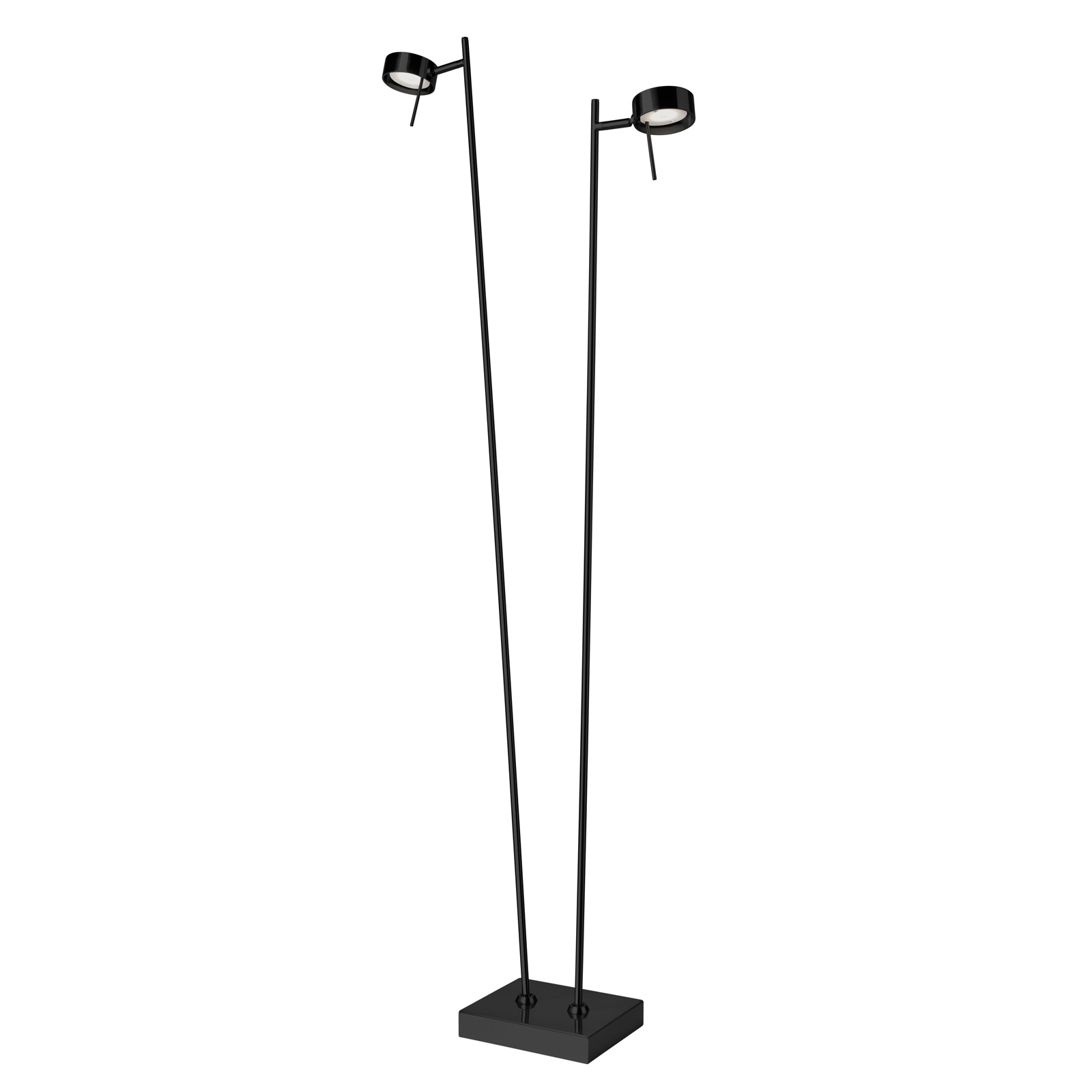 LED-lattiavalaisin Bling, himmennin, 2-lamp. musta