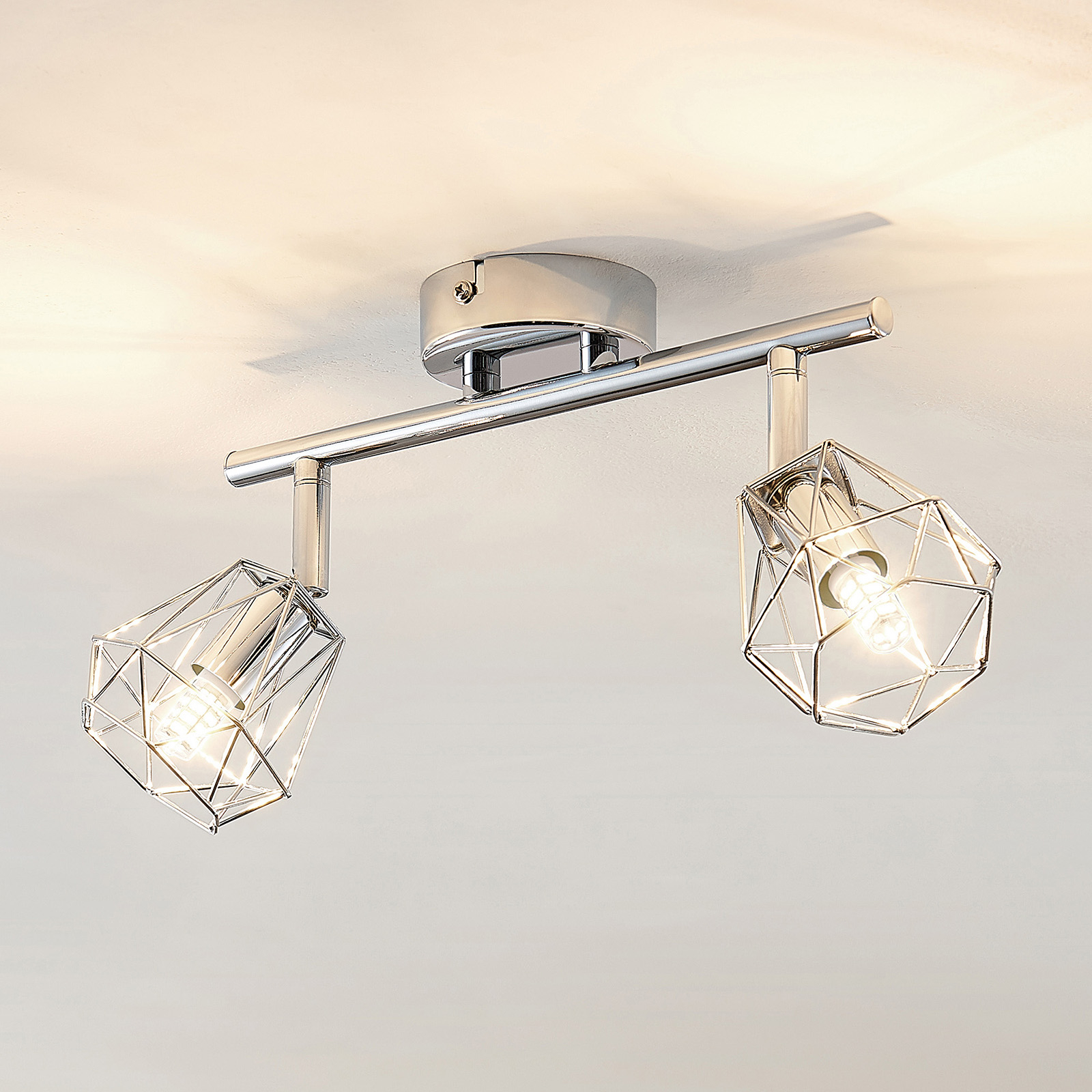 Lindby Giada LED -kattovalaisin, kaksilamppuinen