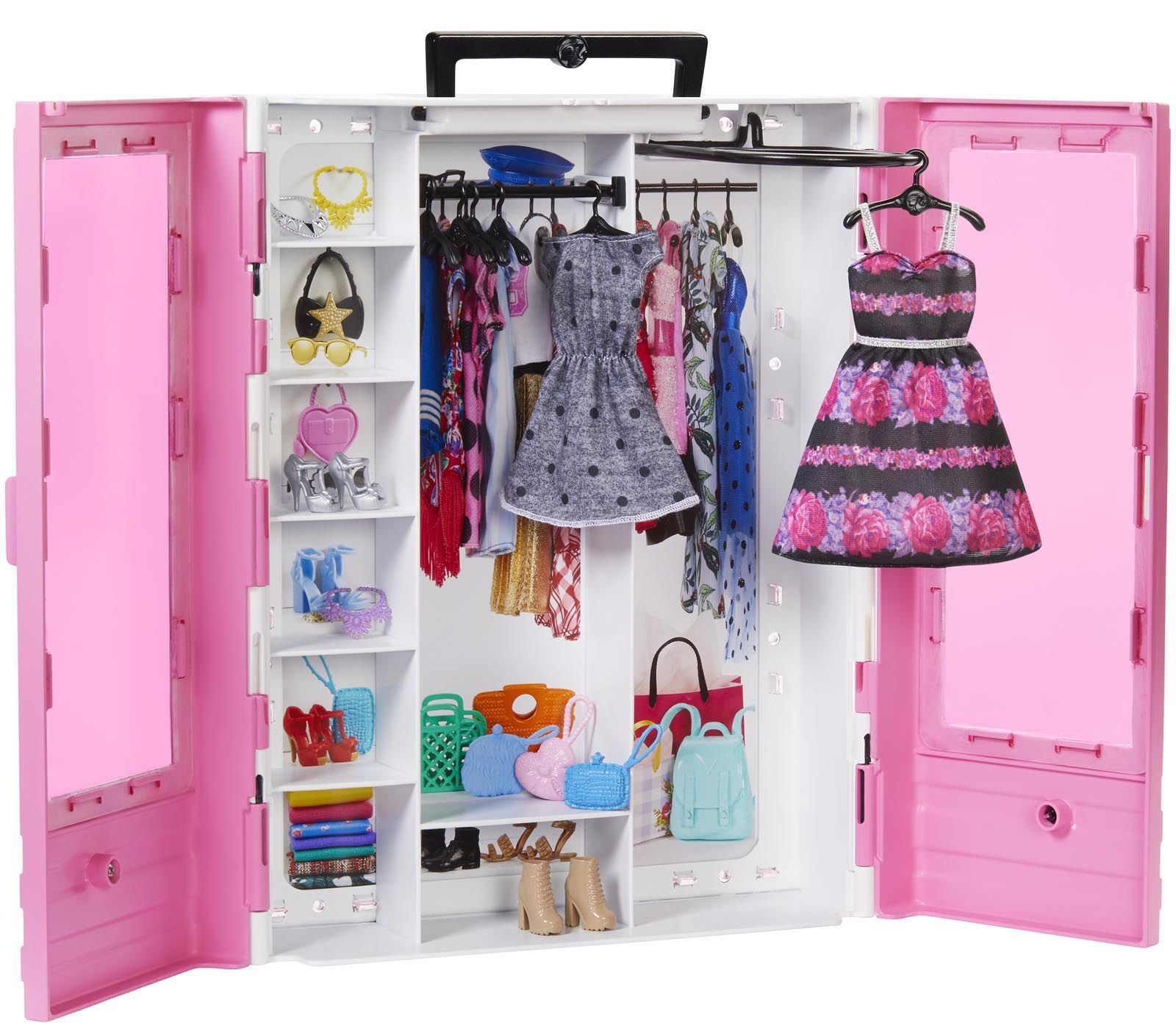 Barbie Fashionistas Nuken Vaatekaappi Asusteilla