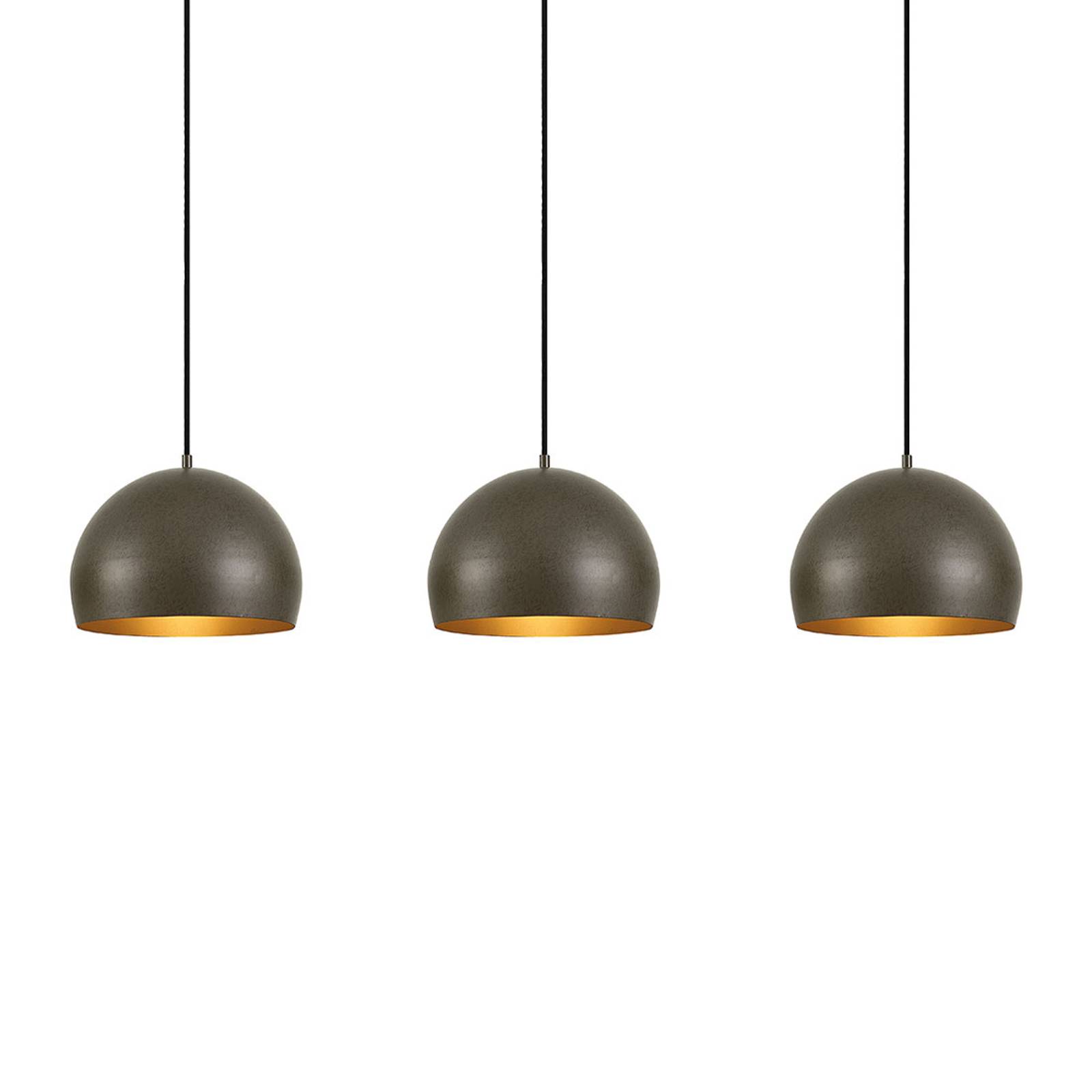 Lindby Tarjei -riippuvalo, 120 cm, tummanharmaa