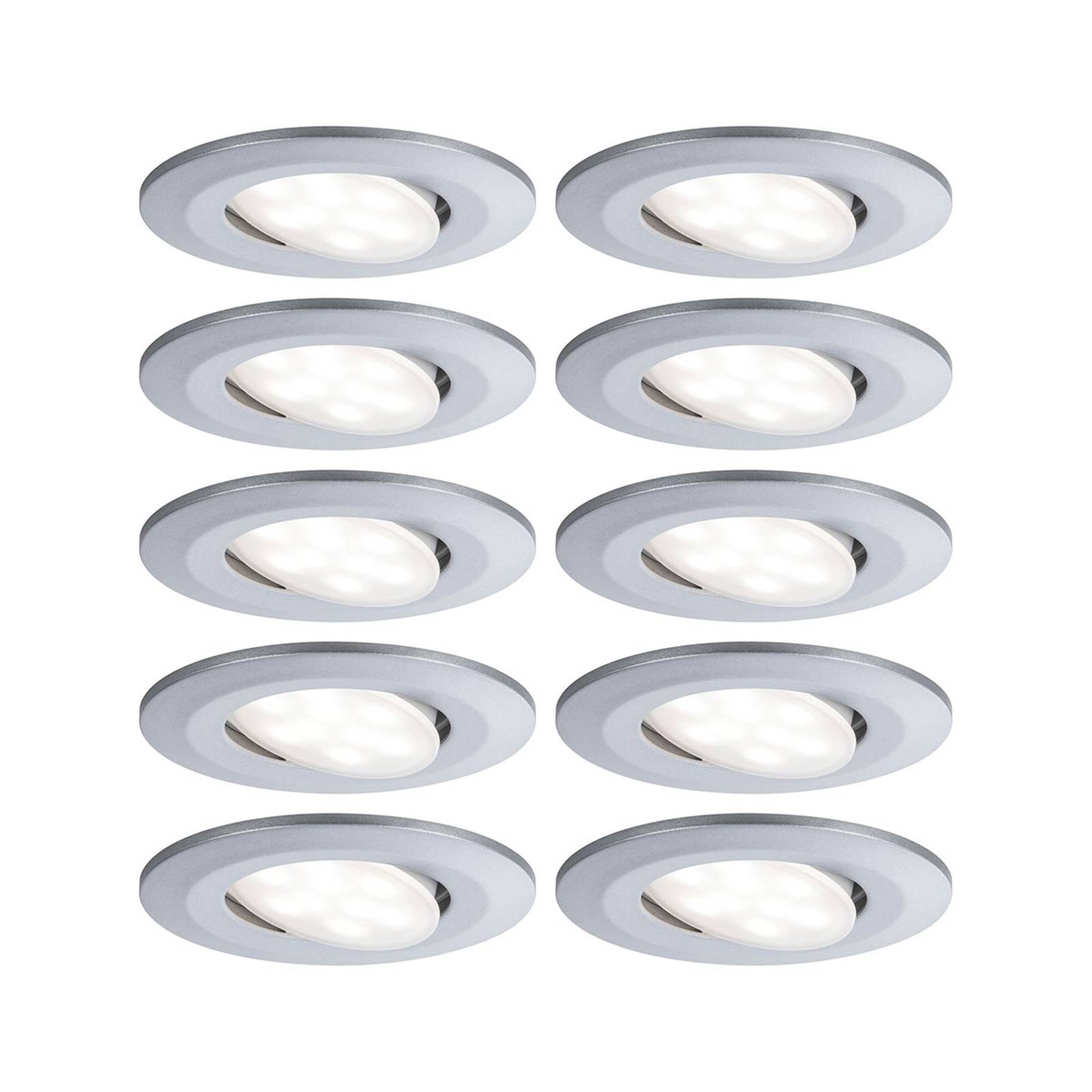 Paulmann LED-kohdevalo Calla, 10kpl, kromi