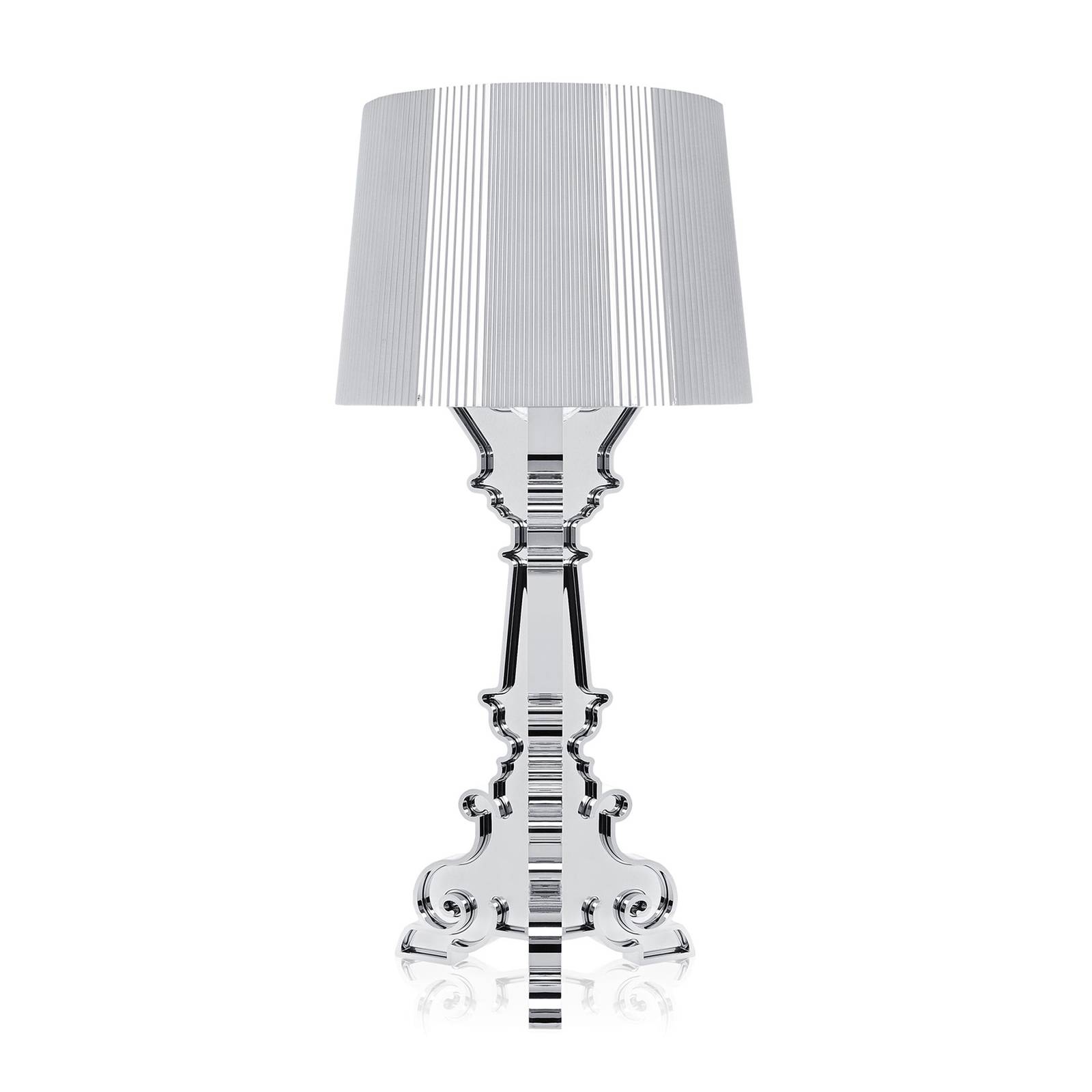 Kartell Bourgie -LED-pöytälamppu, hopea
