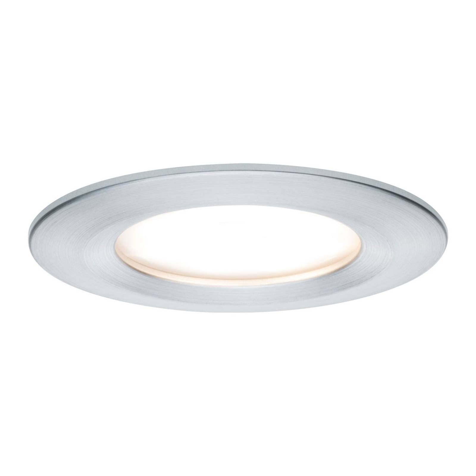 Paulmann 3:n setti LED-spotti Slim Coin, alumiini