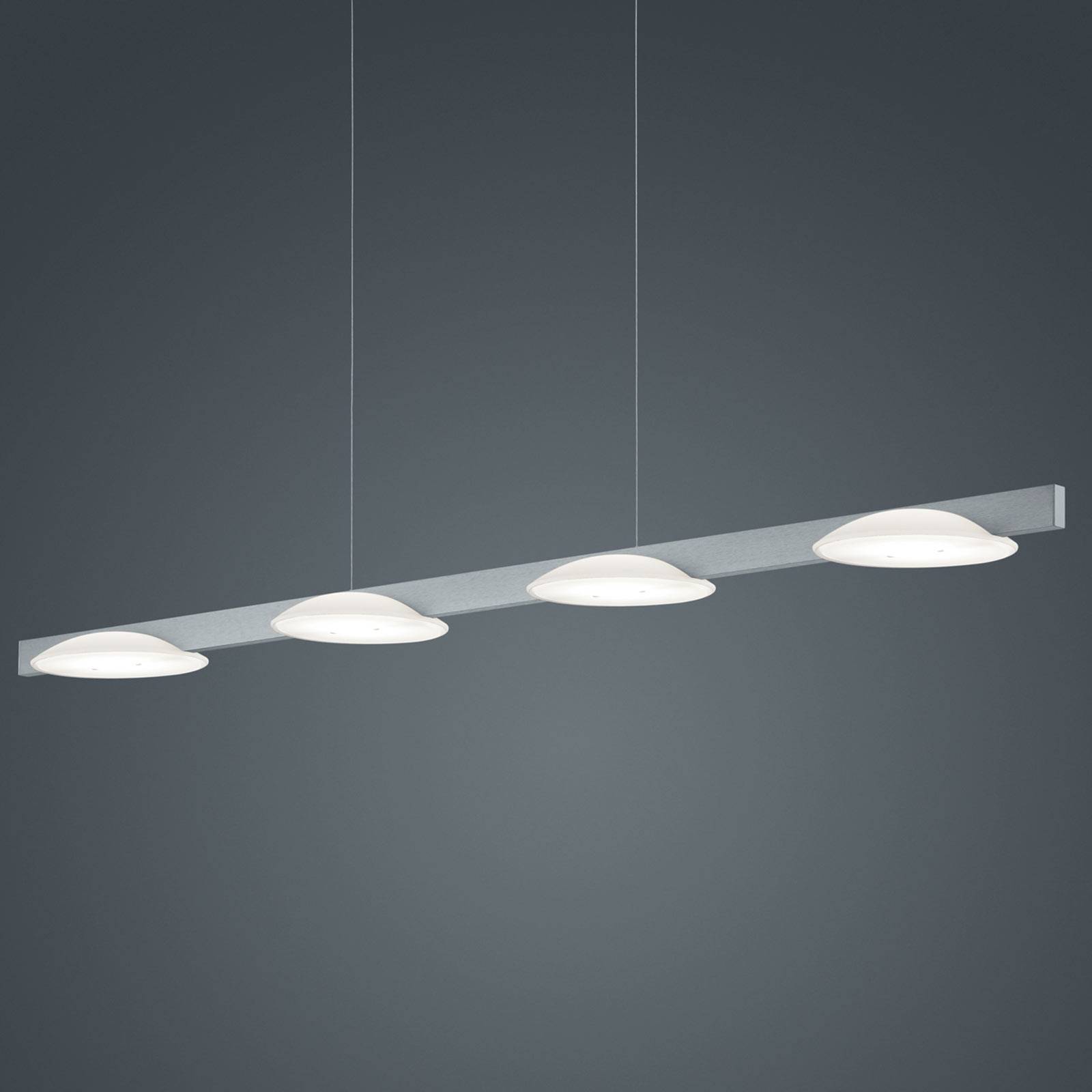 Helestra Pole -LED-riippuvalaisin 4-lamp. nikkeli