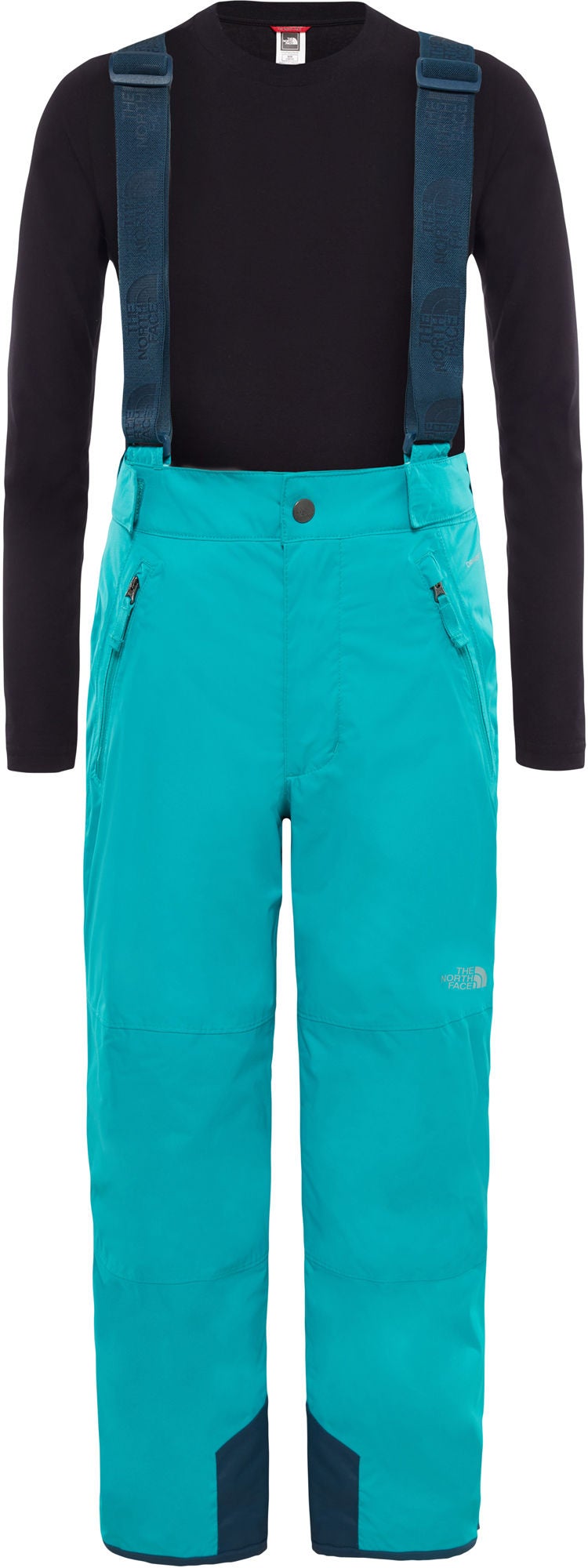 The North Face Snowquest Suspender Plus Toppahousut Lapsi, Kokomo Green XL