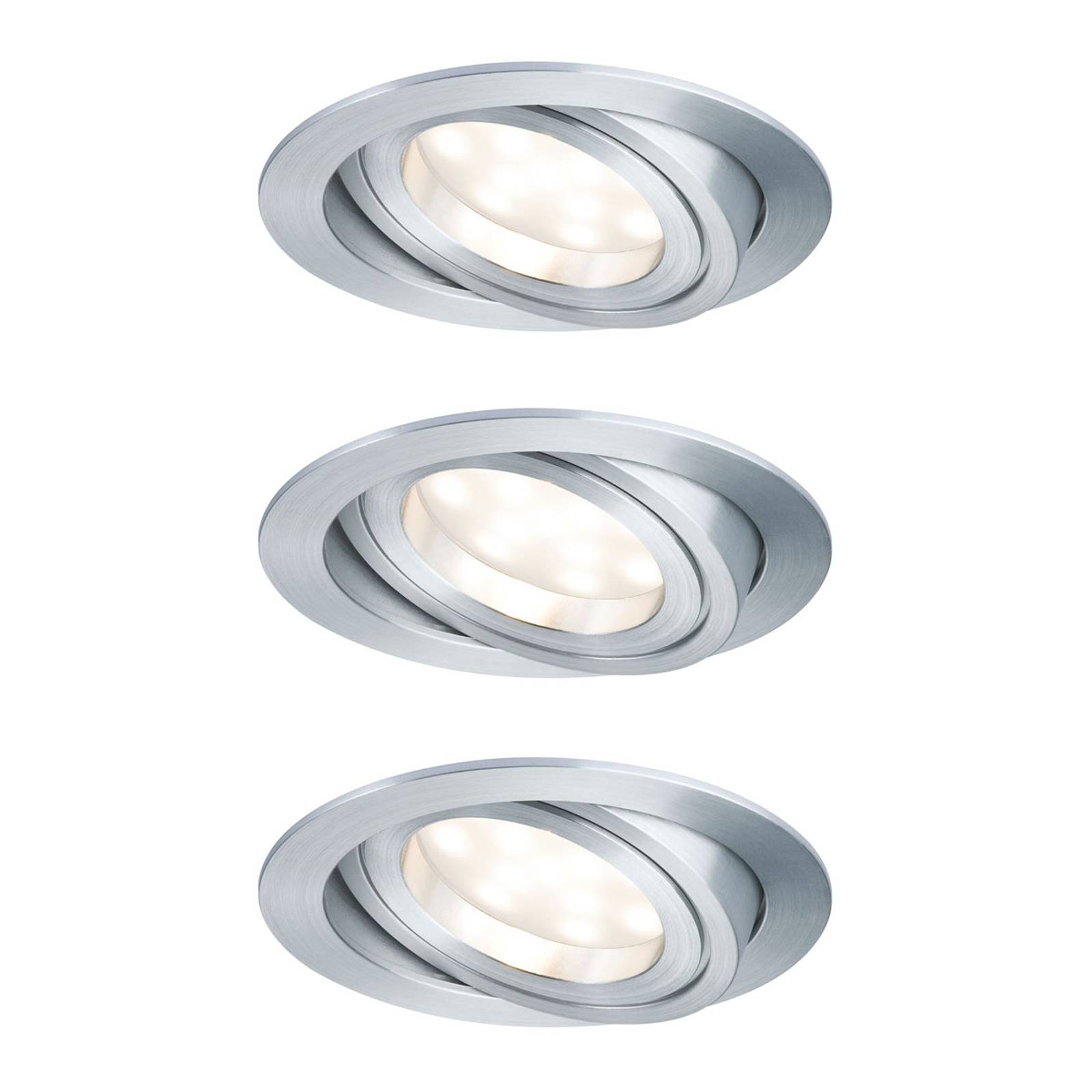 Paulmann LED-spotti Coin 3x7W, himmennys, taivutus