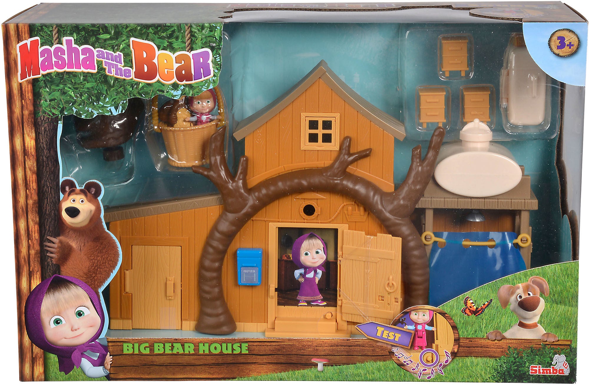 Masha ja Karhu Lelusetti Big Bear House ja Leluhahmot