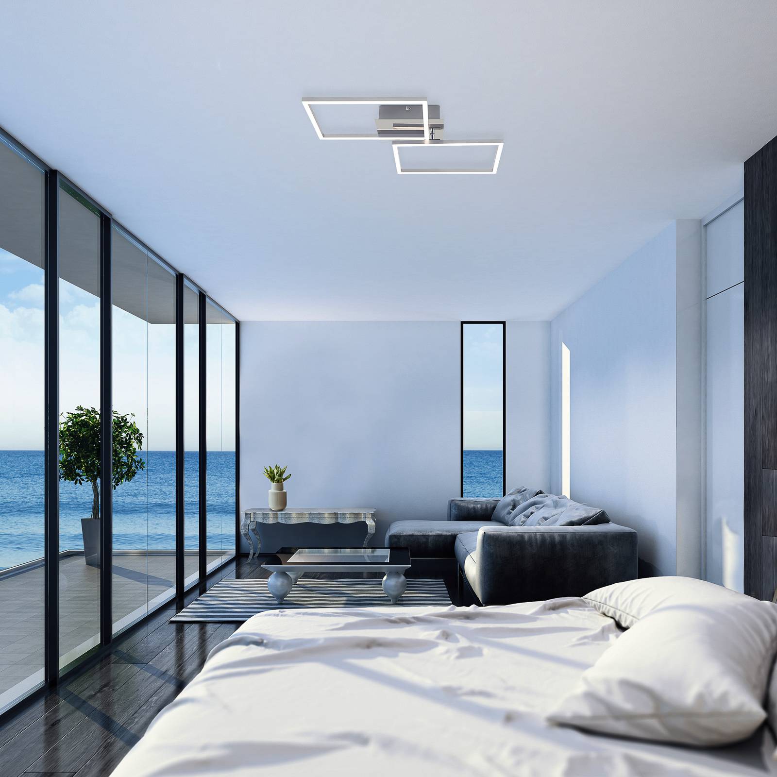 LED-kattovalaisin 3149-018, kaksi neliötä